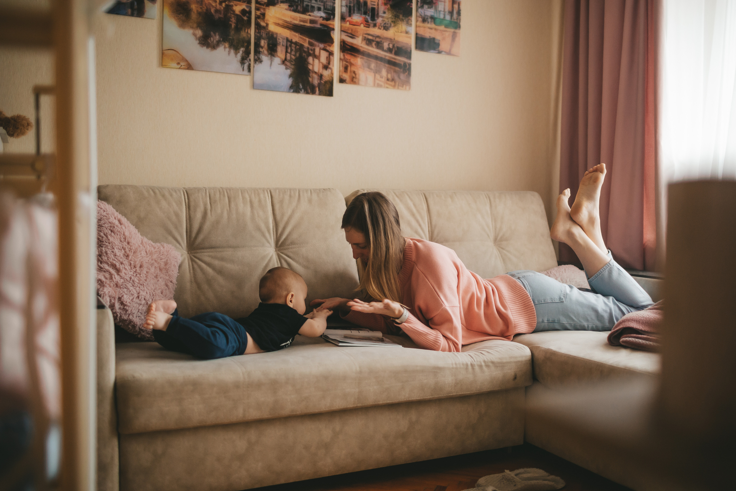 Настя и Вова (домашняя фотосессия). Семейный и детский фотограф и видеограф в Москве, Дрокина Наталья
