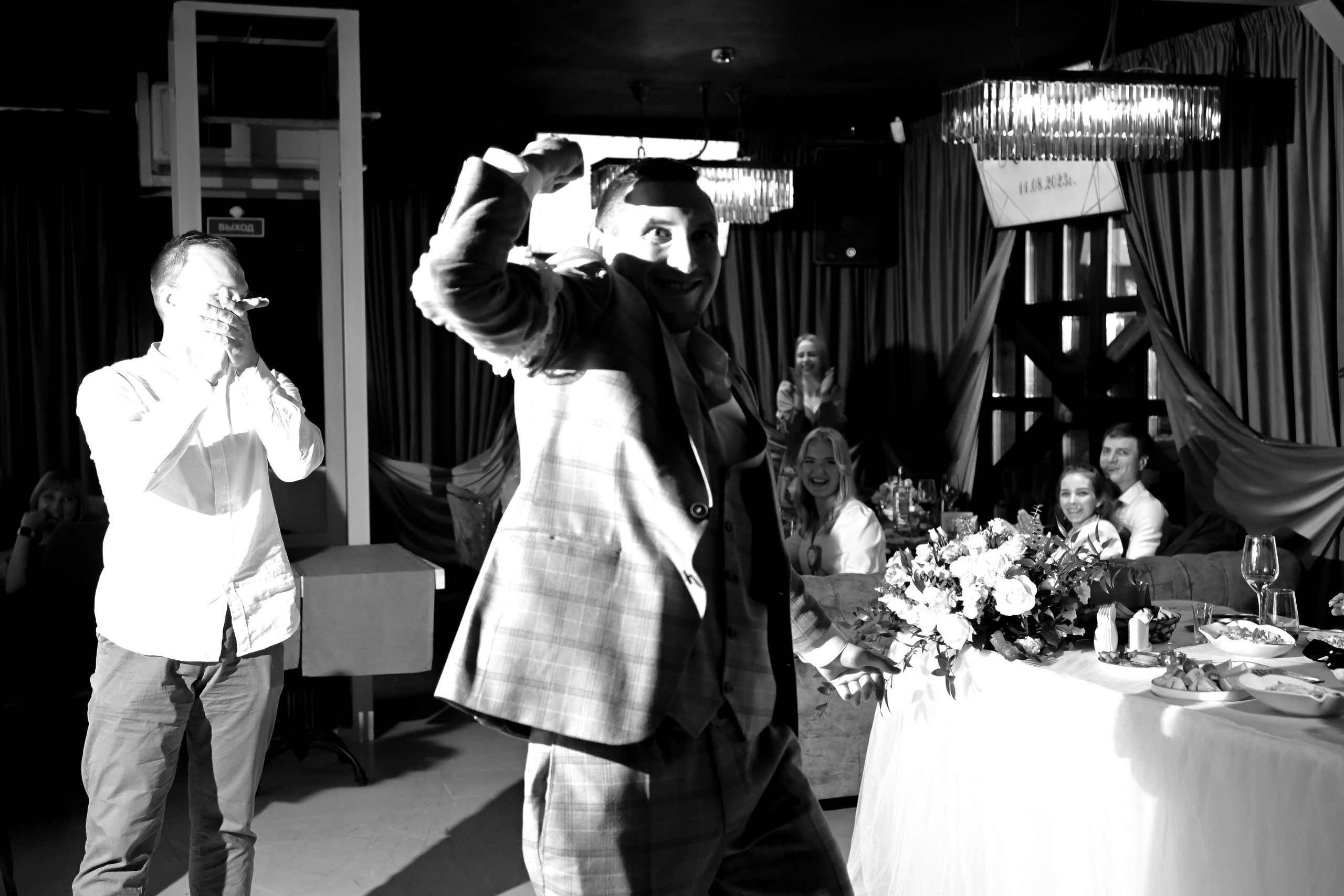 Black and white film. <3