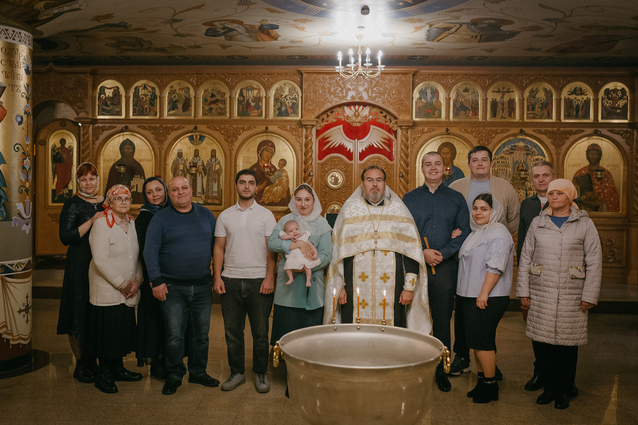 Крещение Софии. Храм Никольский. Семейный фотограф в Сургуте