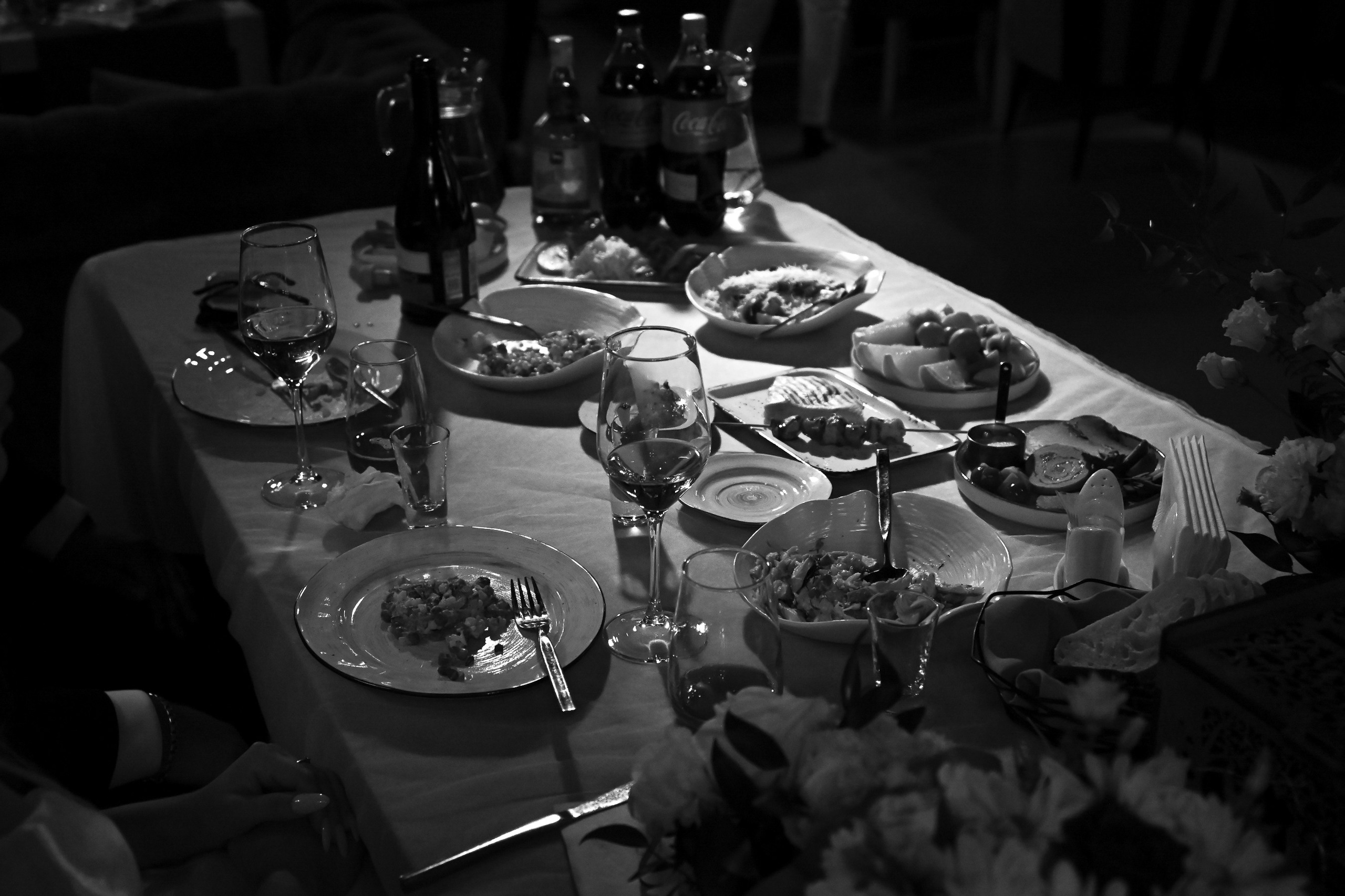 Black and white film. <3