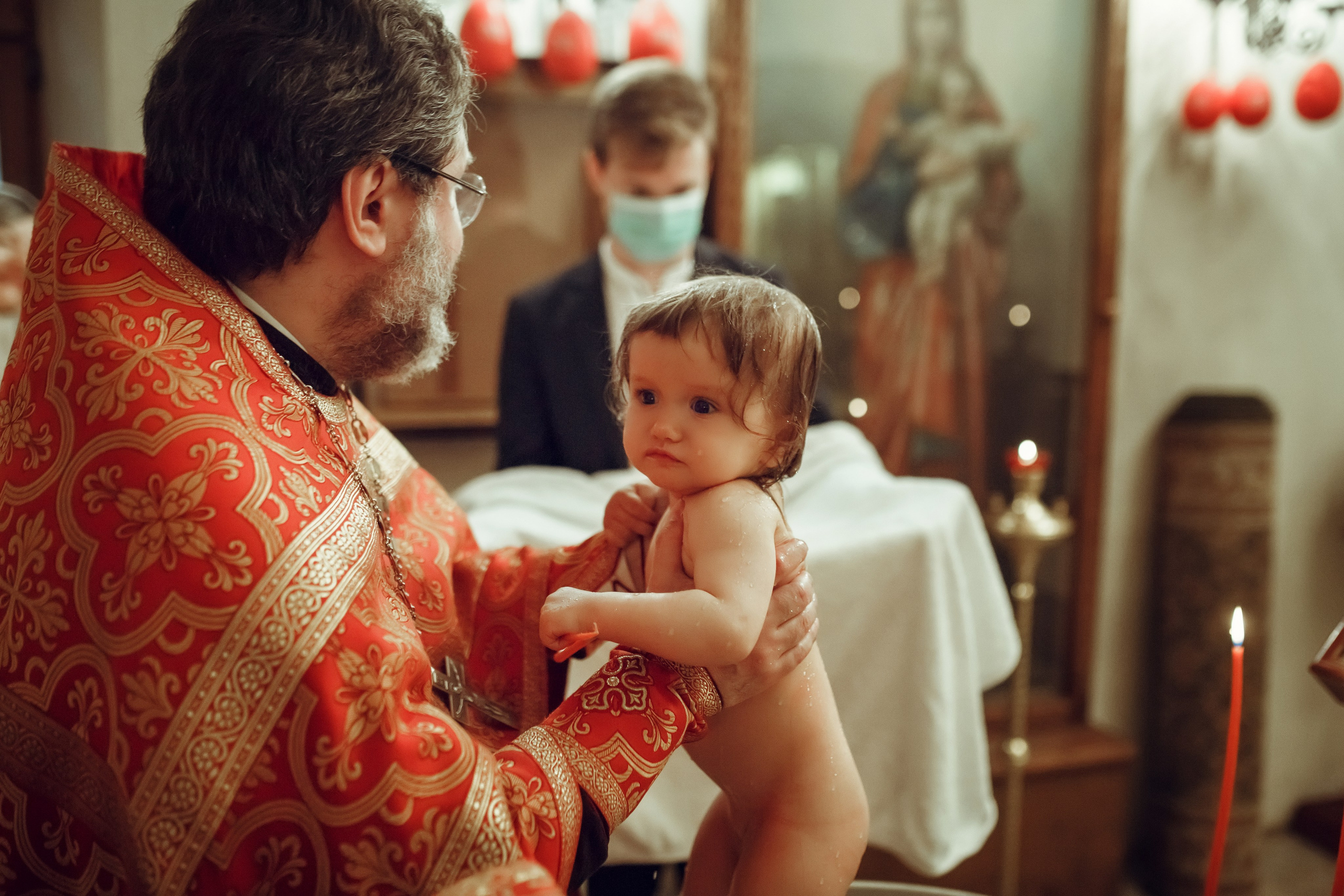 Крещение Даши. Фотограф на Крещение, семейный фотограф в Москве