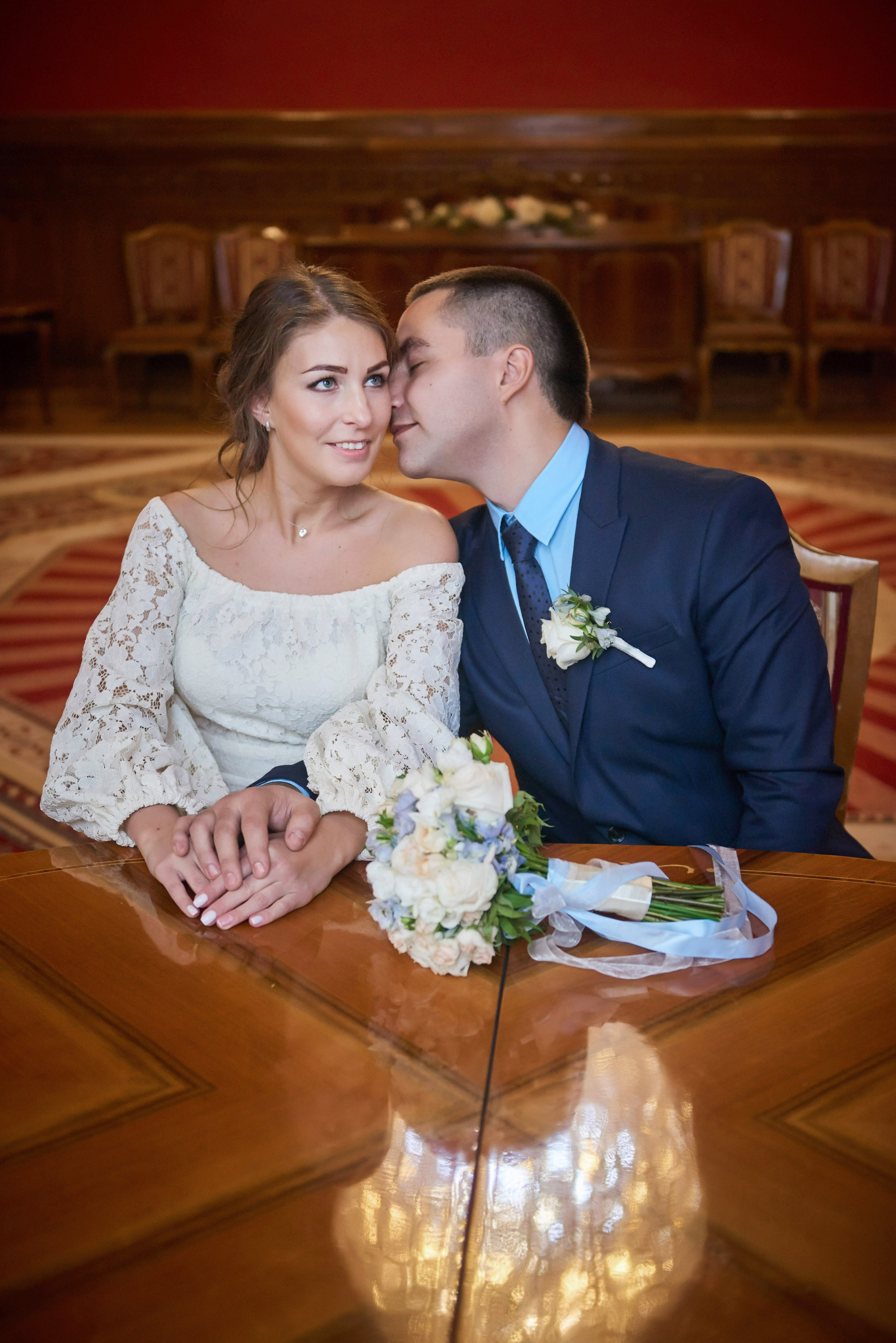 Свадебная фотосессия в студии. Портретный, семейный и свадебный фотограф в Санкт-Петербурге и в Пушкине Ширяев Денис