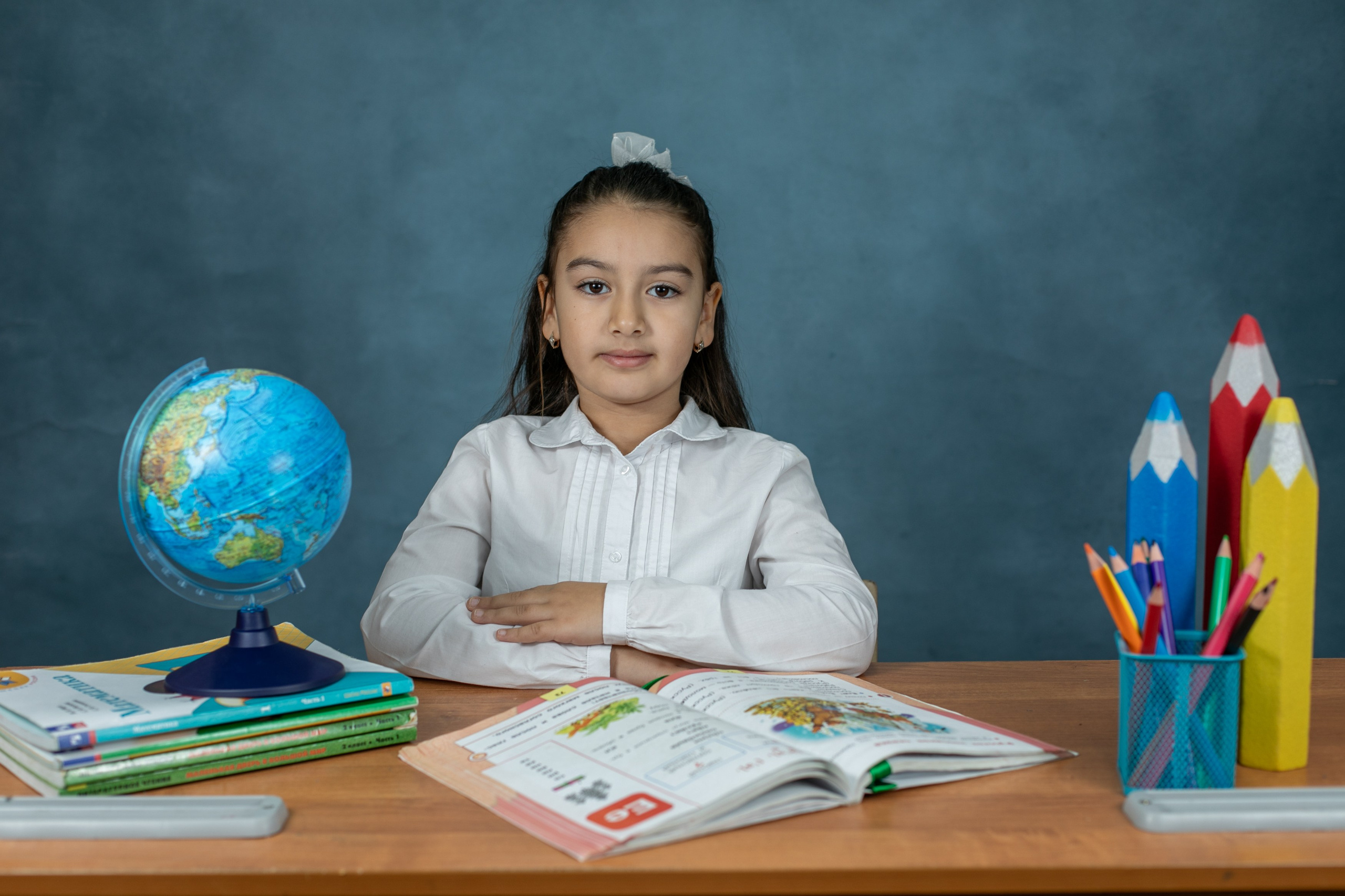 Портреты. Первоклашки. Школьный и детский фотограф в Южно-Сахалинске Анастасия Лескова