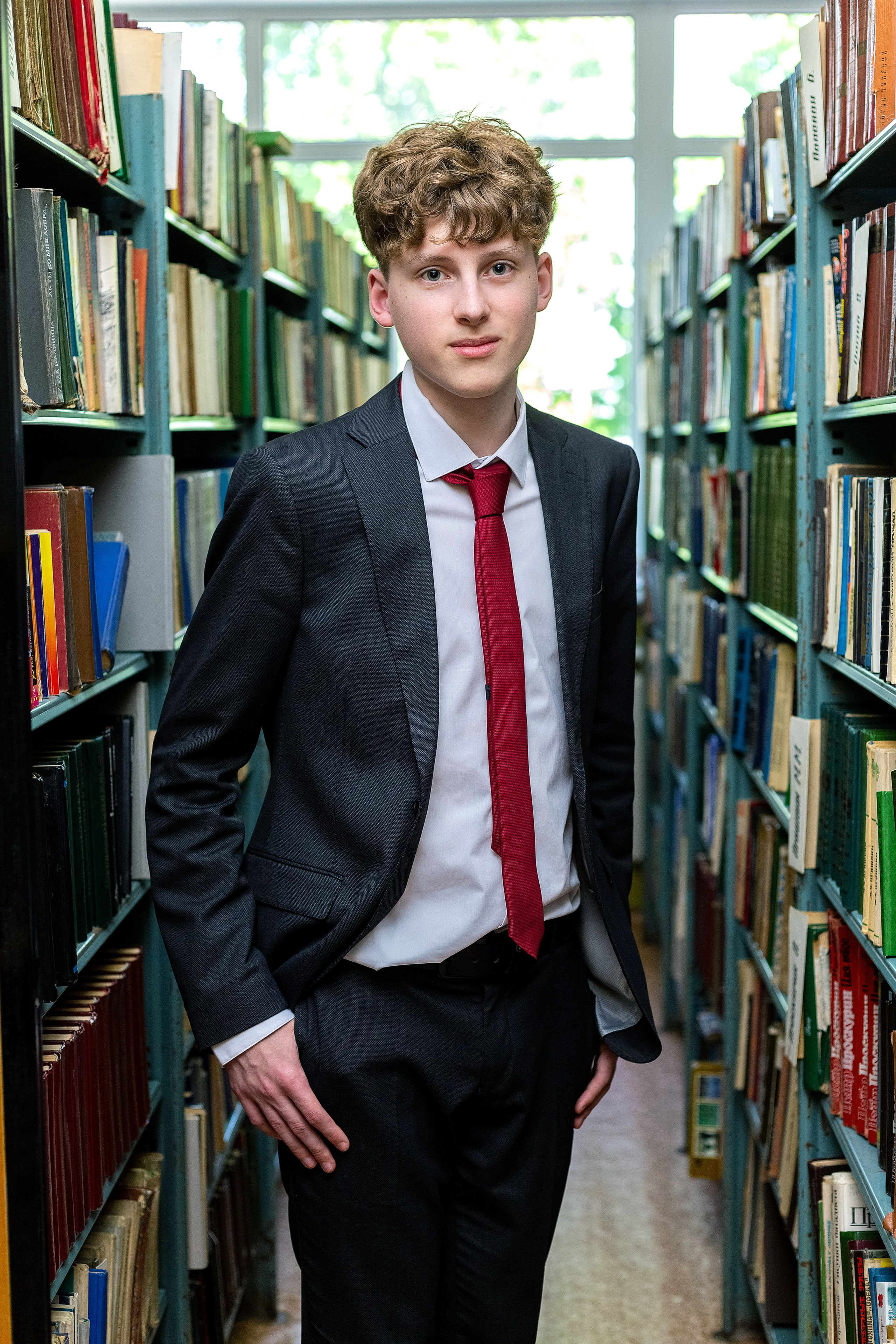 Съемка в библиотеке. Выпускные альбомы Воронеж от Веры Соколовой