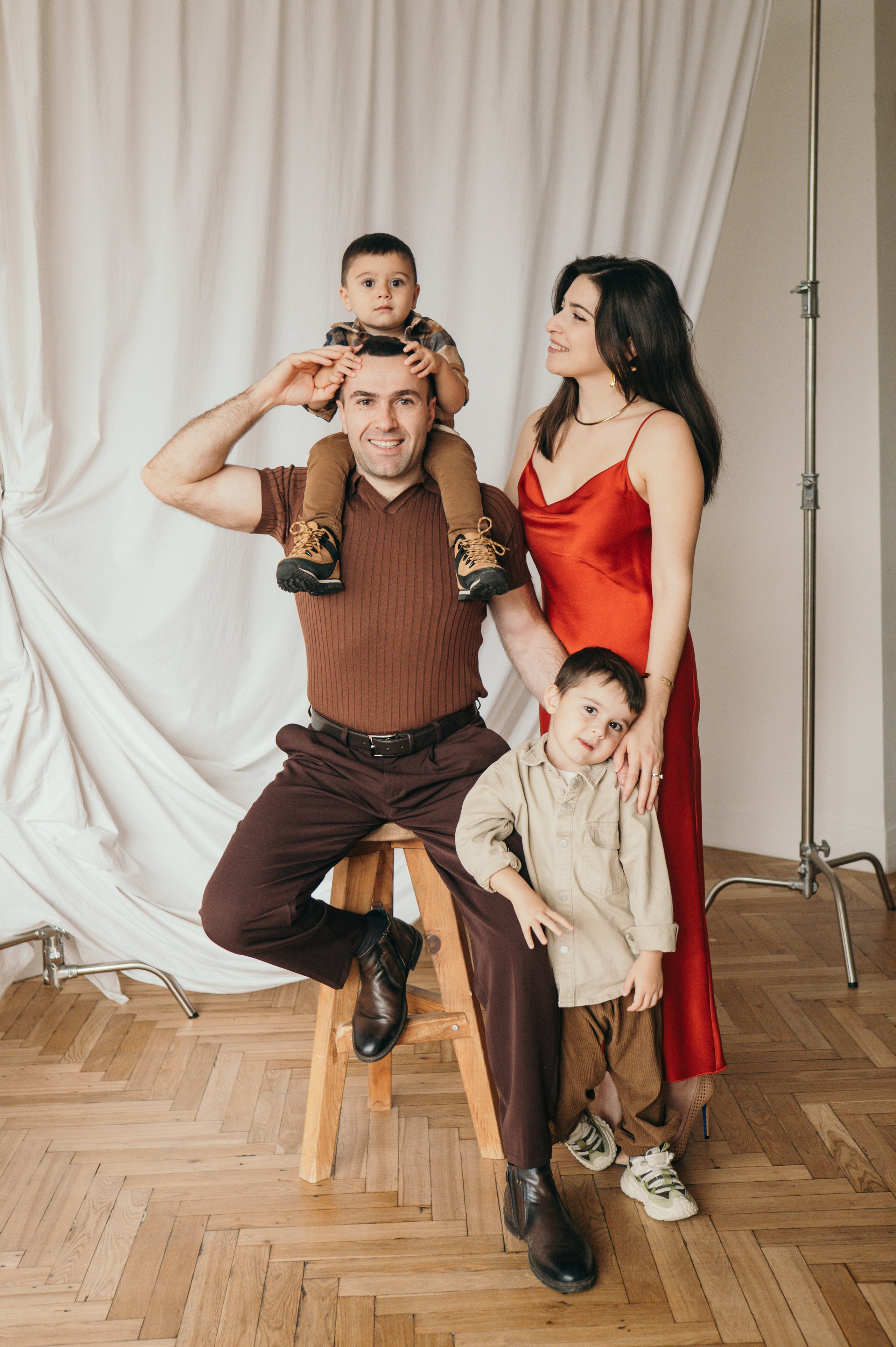 Семейная студийная съемка. Фотограф Москва