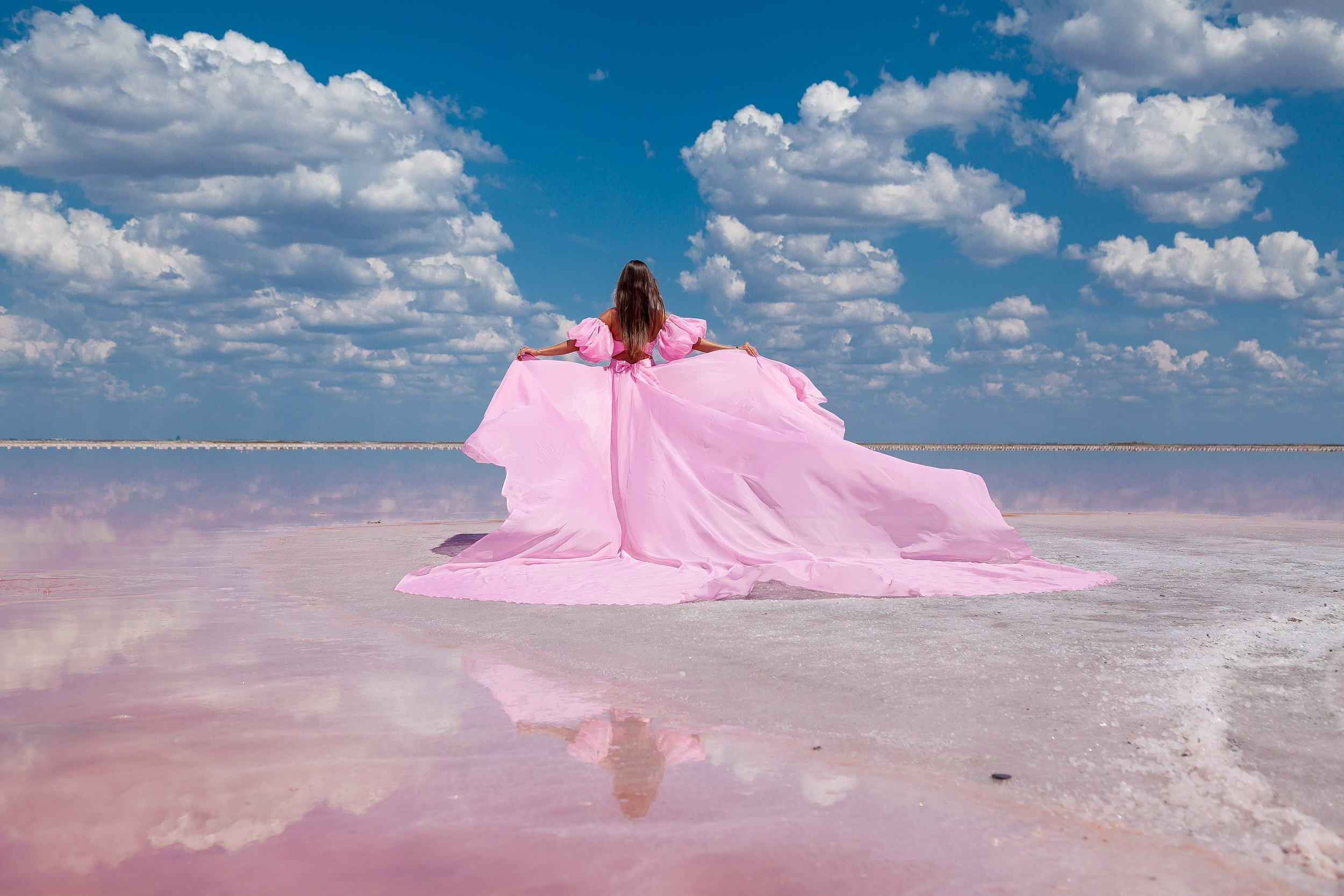 РОЗОВОЕ ОЗЕРО САСЫК СИВАШ. Фотограф в Крыму