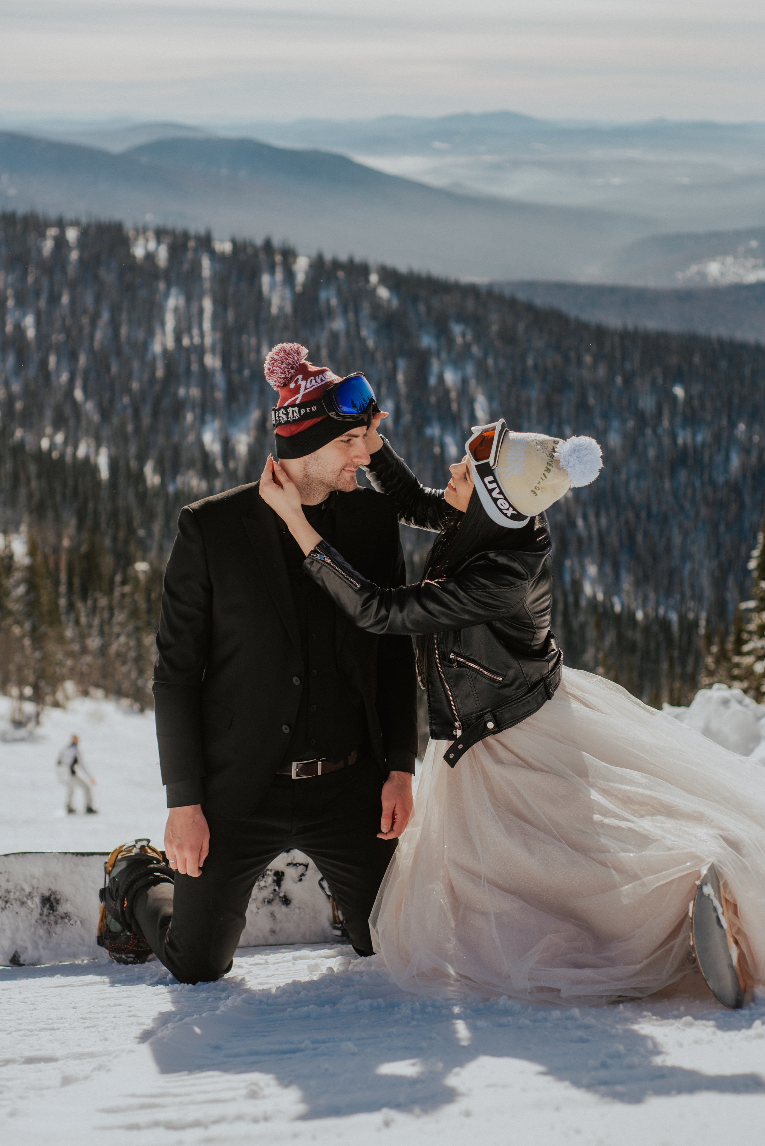 Фотосессия свадьбы в Шерегеше