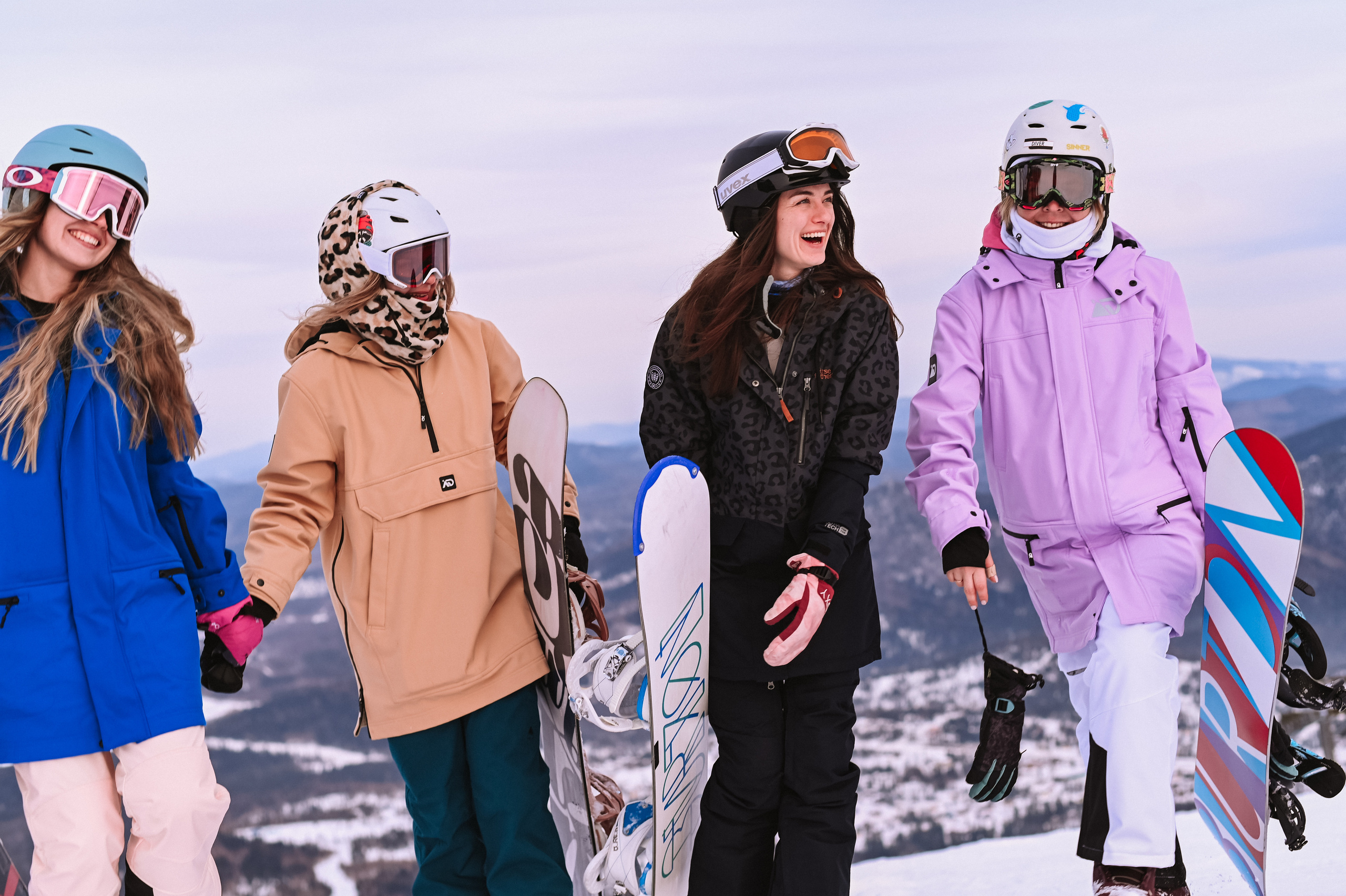 Сноубордистки в Шерегеше