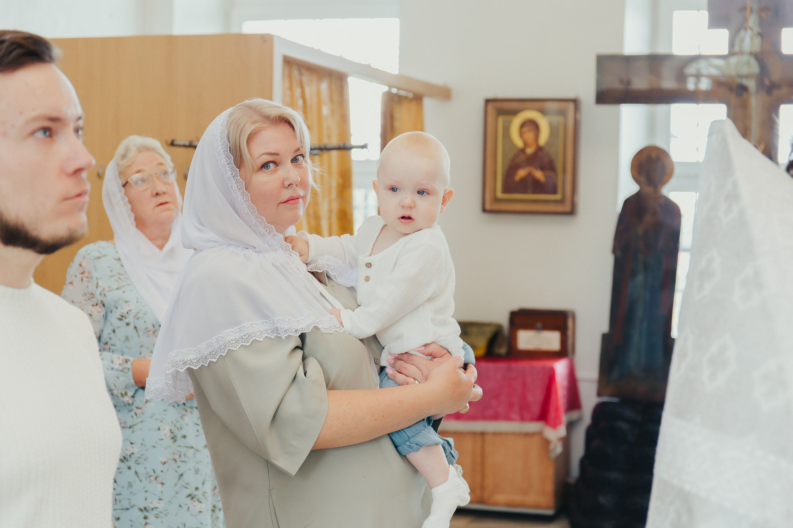 Фотосъемка Крещения в Сергиевом Посаде. Фотограф новорожденных и детский в Сергиевом Посаде Кругликова Юлия