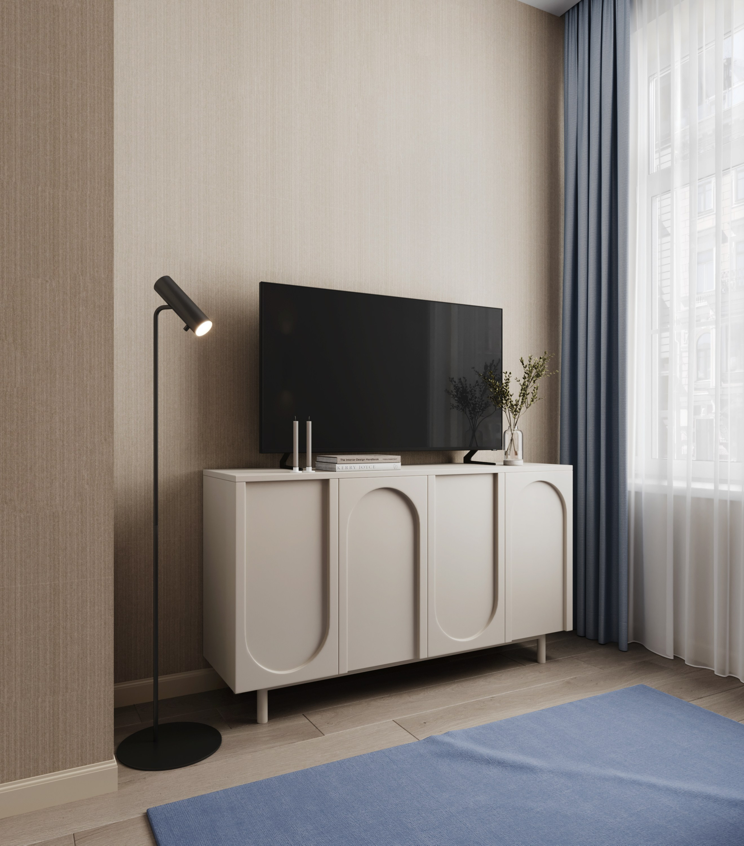 Гостиная ЖК Наследие на Марата спокойный интерьер для аренды дизайнер Ксения Новикова ksudsgn аренда в центре Санкт-Петербурга