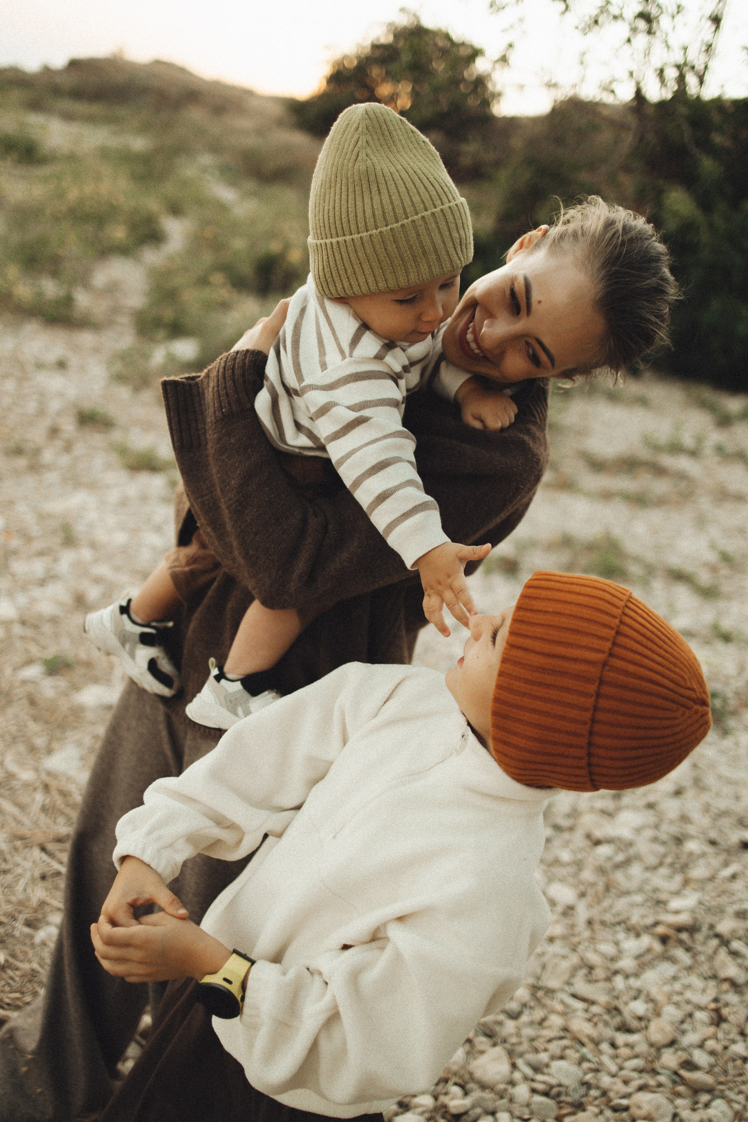 Семейная история, закат в Мержаново. Семейный и детский фотограф, таганрог, ростов-на-дону