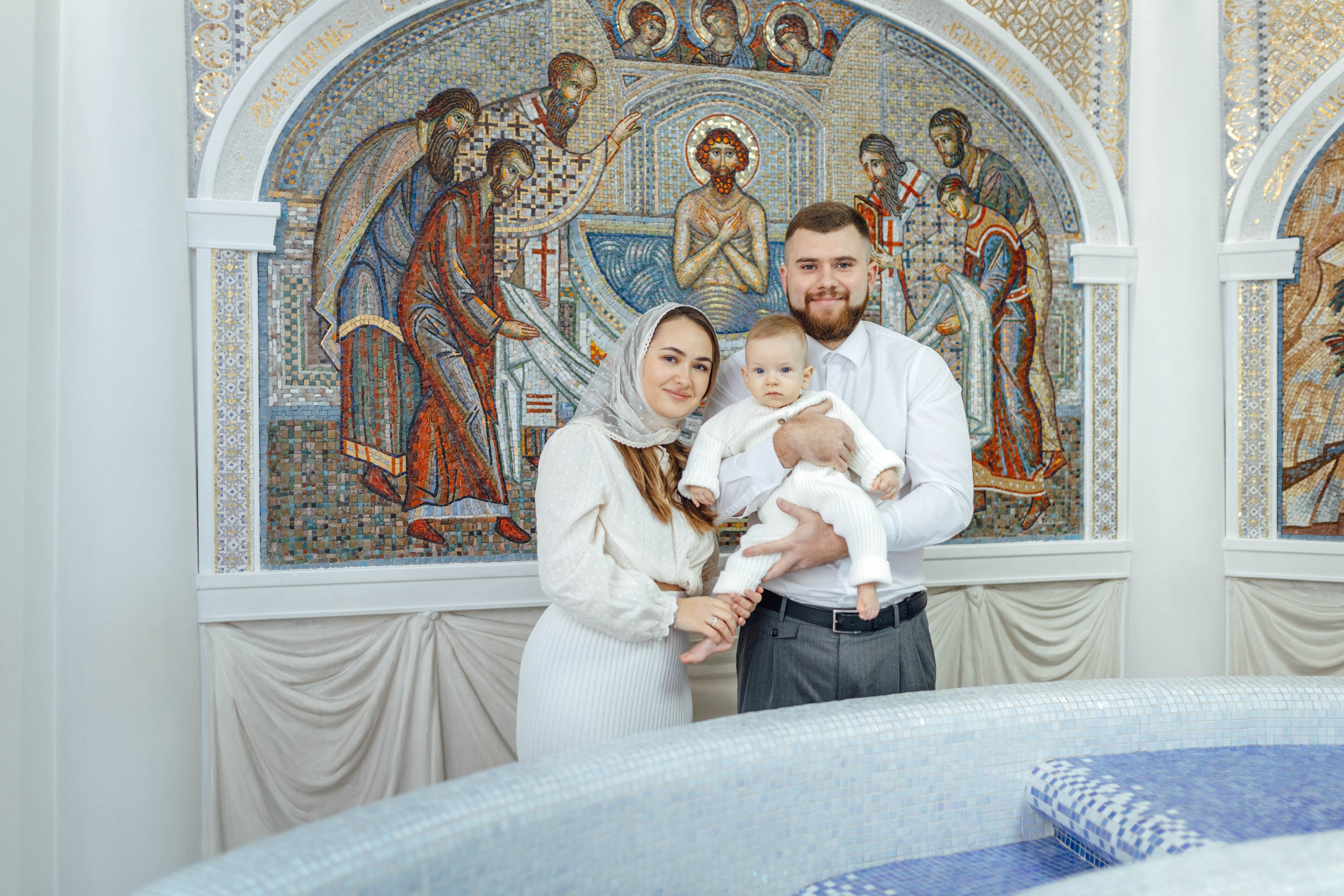 Крещение Демида, храм Святой Троицы, декабрь 2025