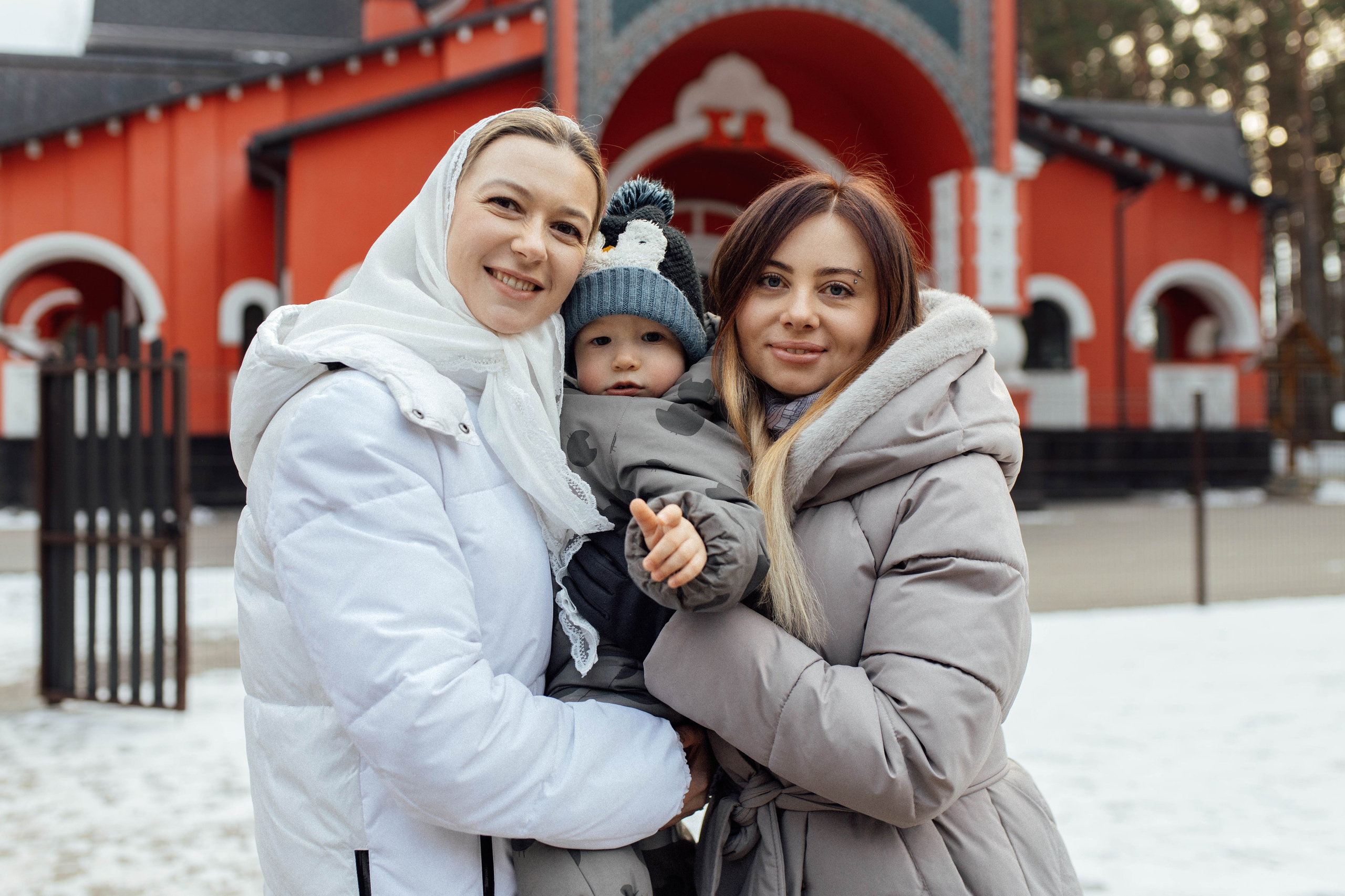 Таинство крещения Льва, храм Вознесения Господня, Ждановичи, февраль 2025