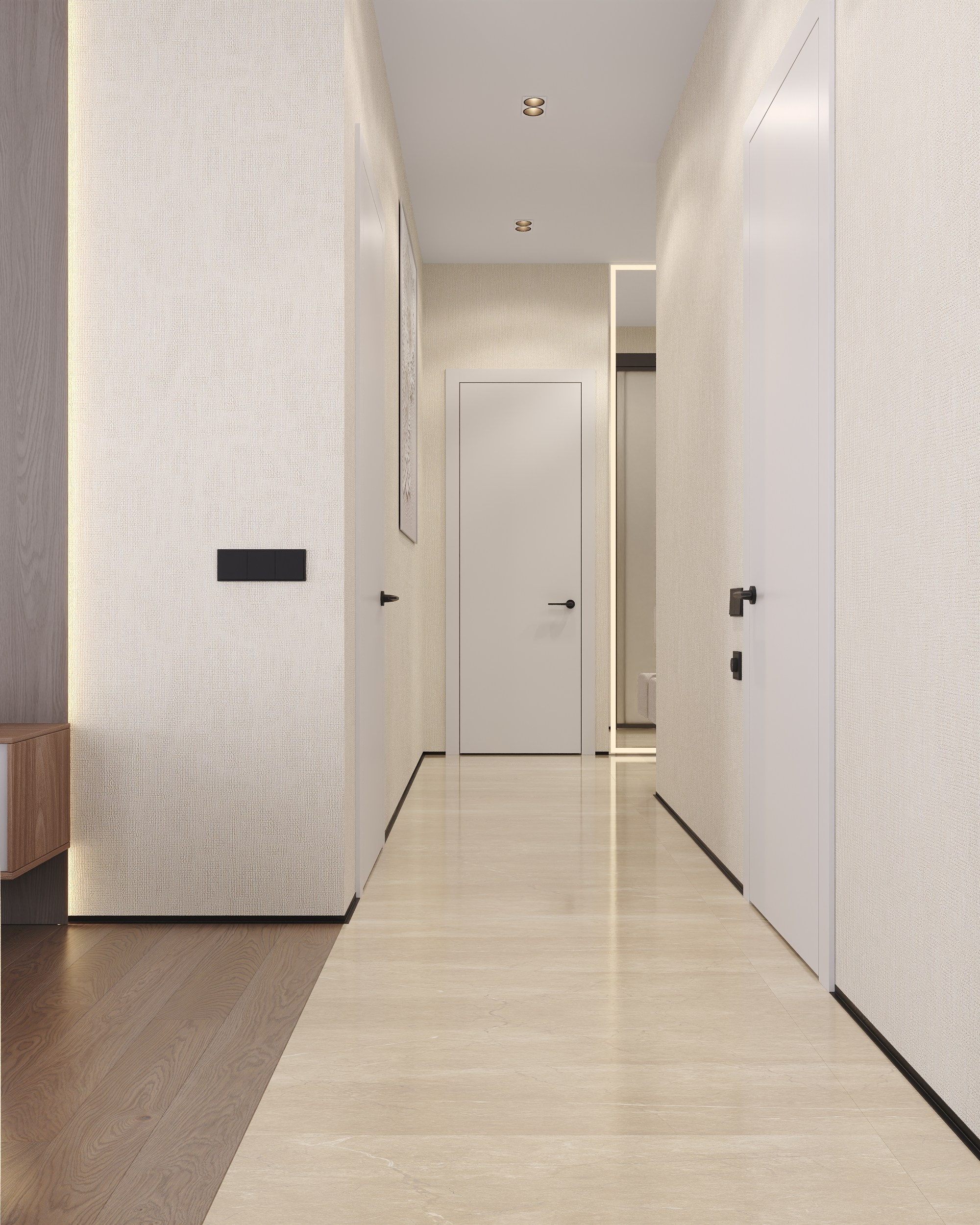 Serenity in Light & Beige. 3D Визуализация