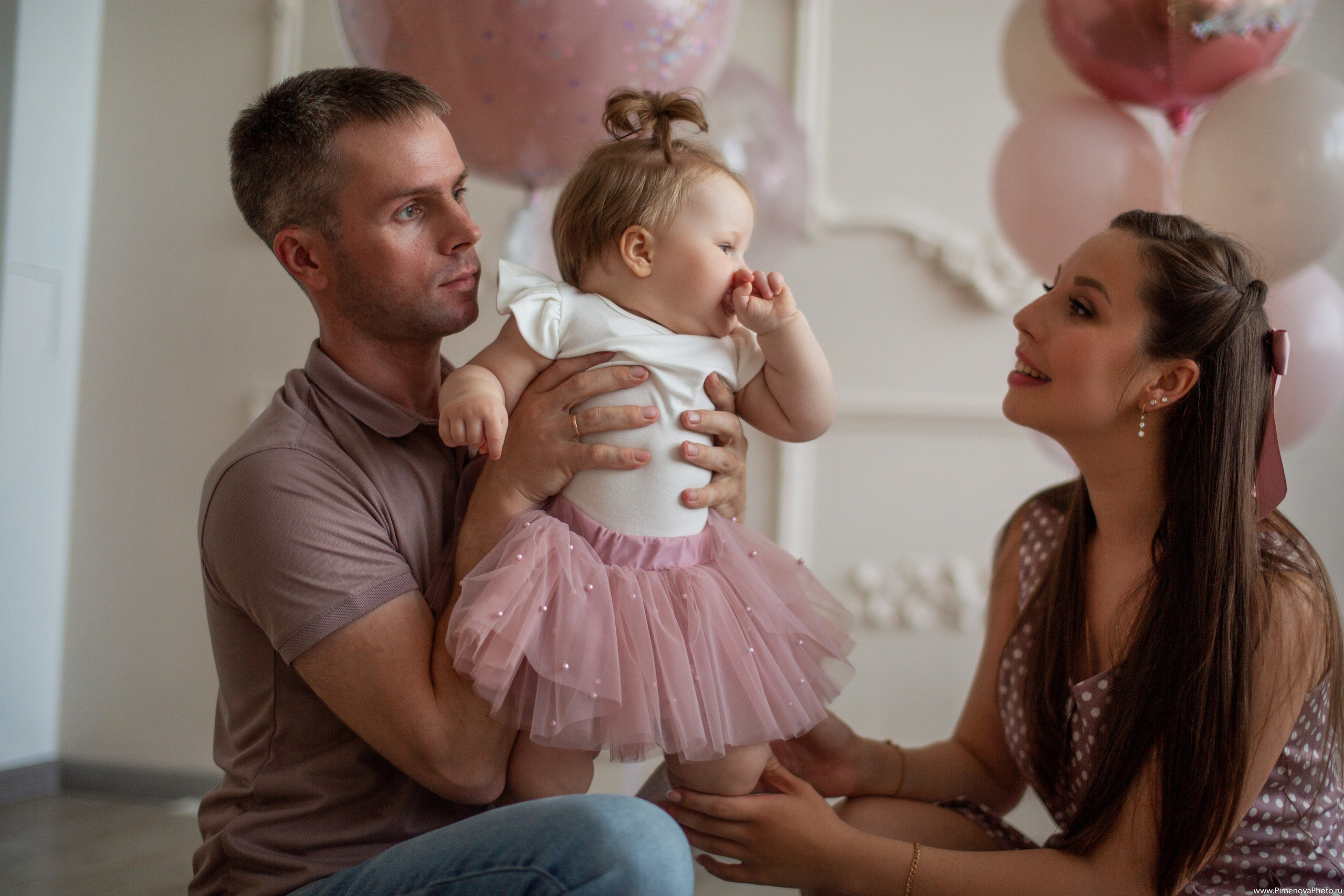 День Рождения Ксении, 1 год. Семейный и детский фотограф в Петрозаводске