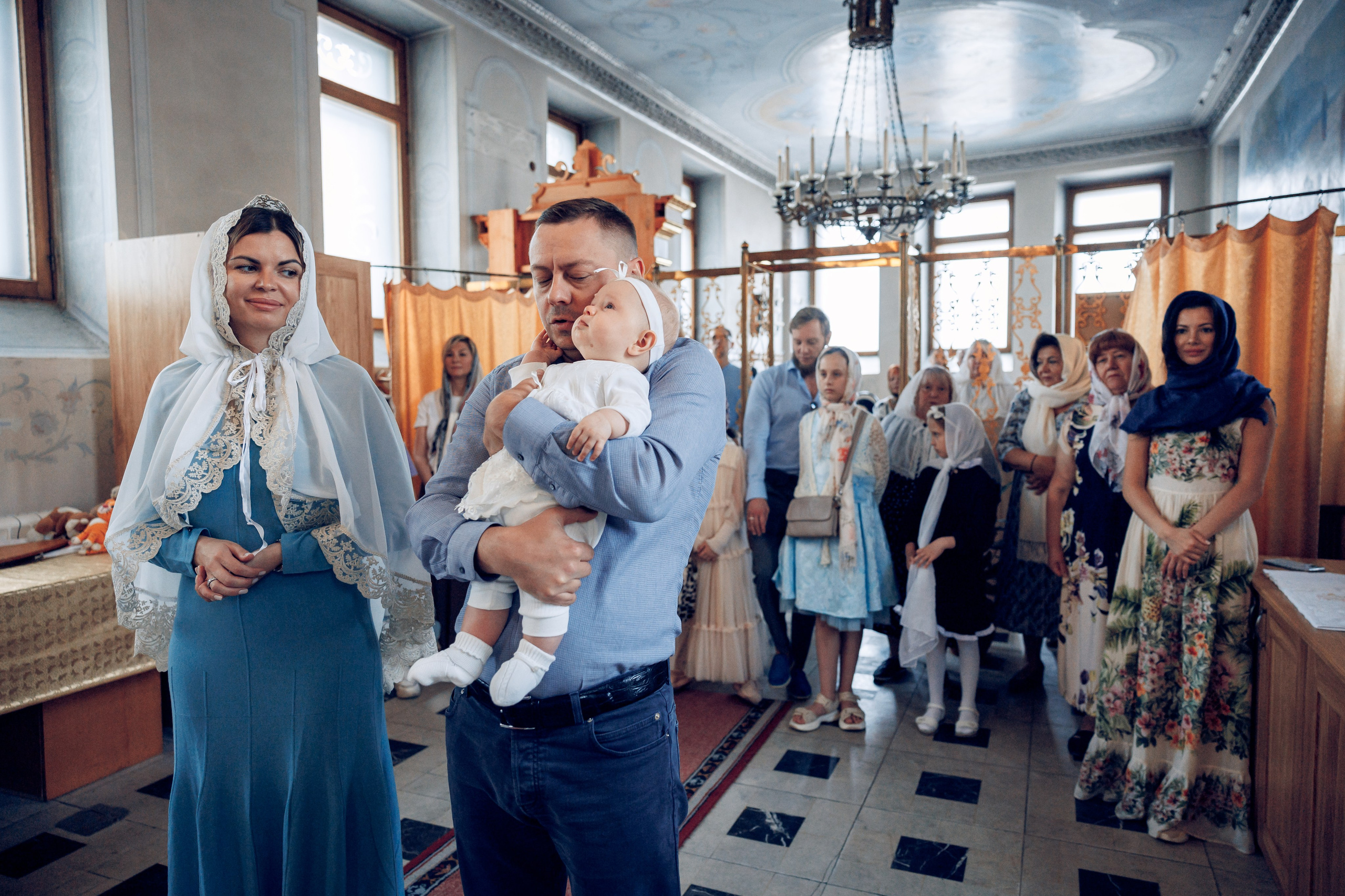 Крещение в Елоховском Богоявленном соборе. Профессиональный фотограф в Москве и Мо Мария Шантарёва