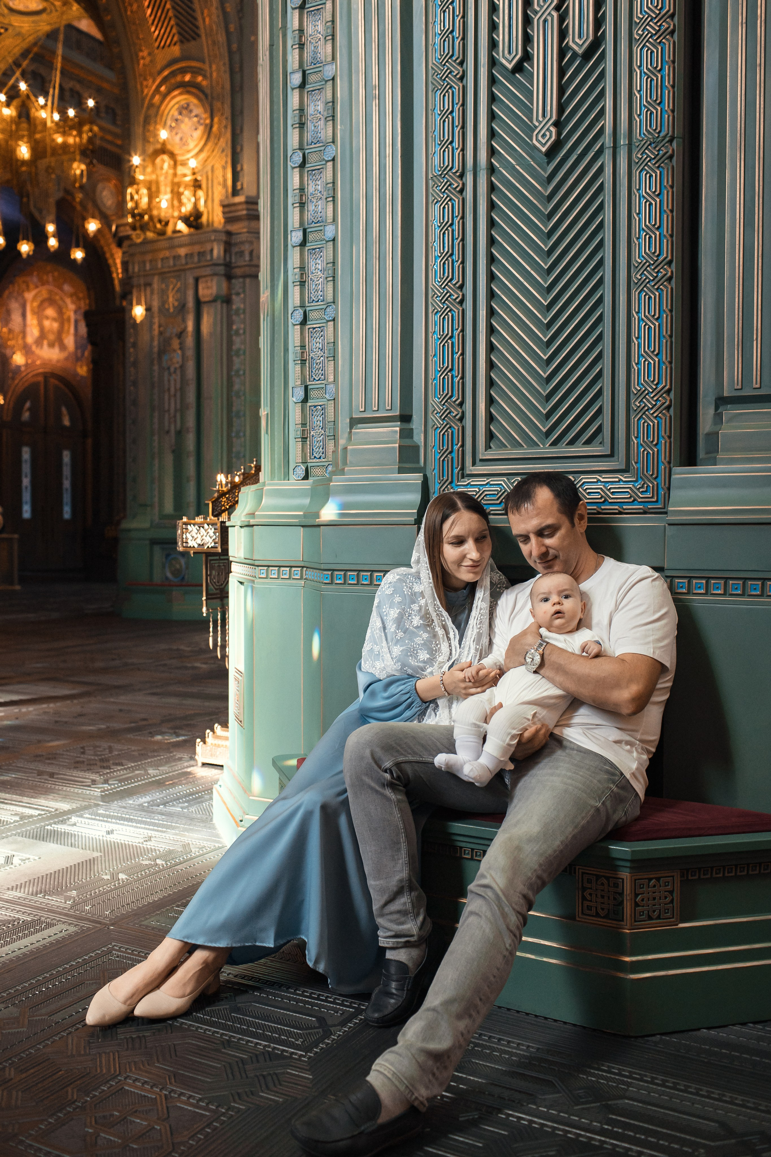 Крещение в Храме Вооруженных Сил России. Профессиональный фотограф в Москве и Мо Мария Шантарёва