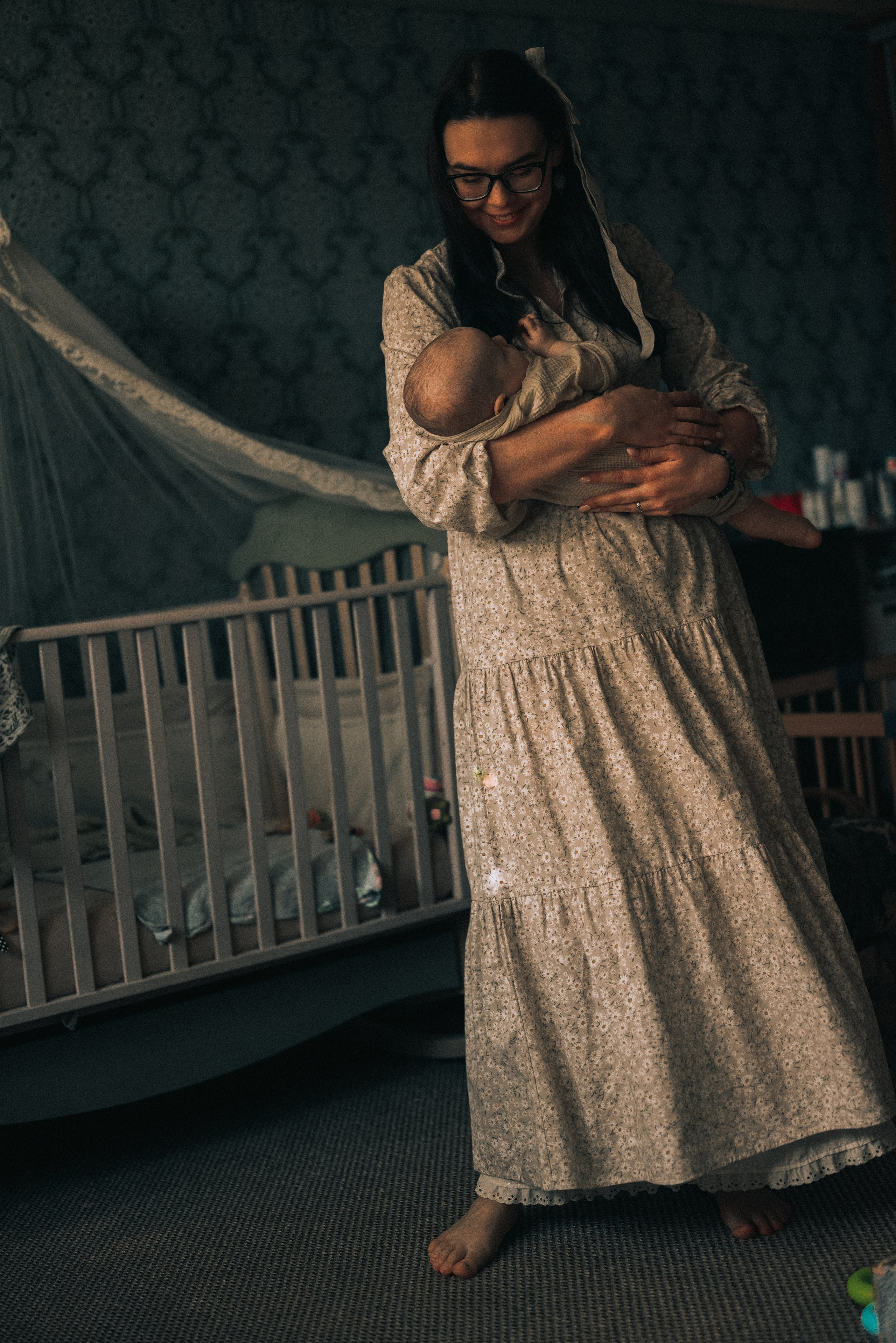 Утро мамы и малыша. Дарья и Евсей. Семейный фотограф в Москве Дарья Пузикова