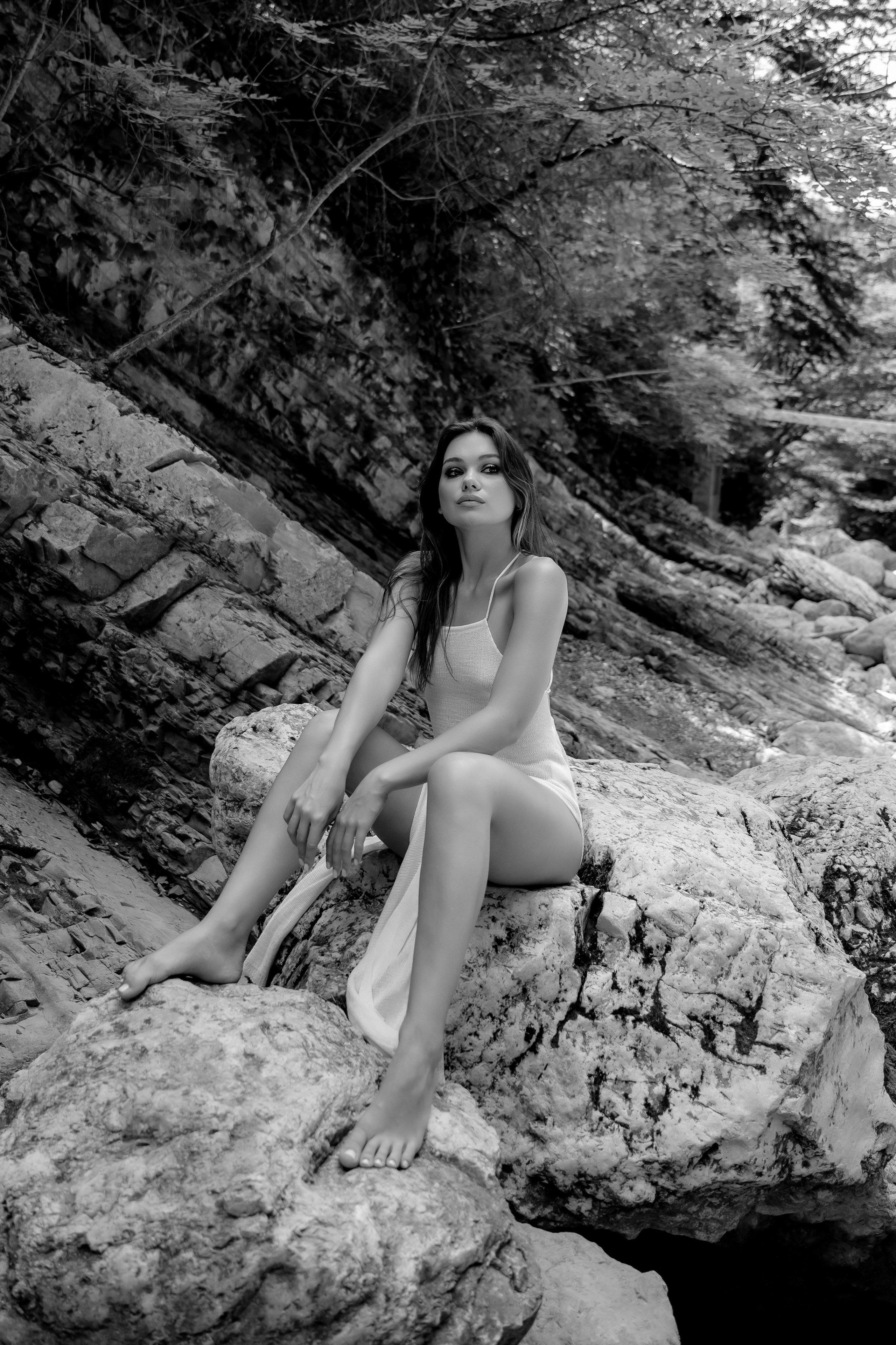 Юля водопады. Наталья Слесаренко фотограф в Сочи