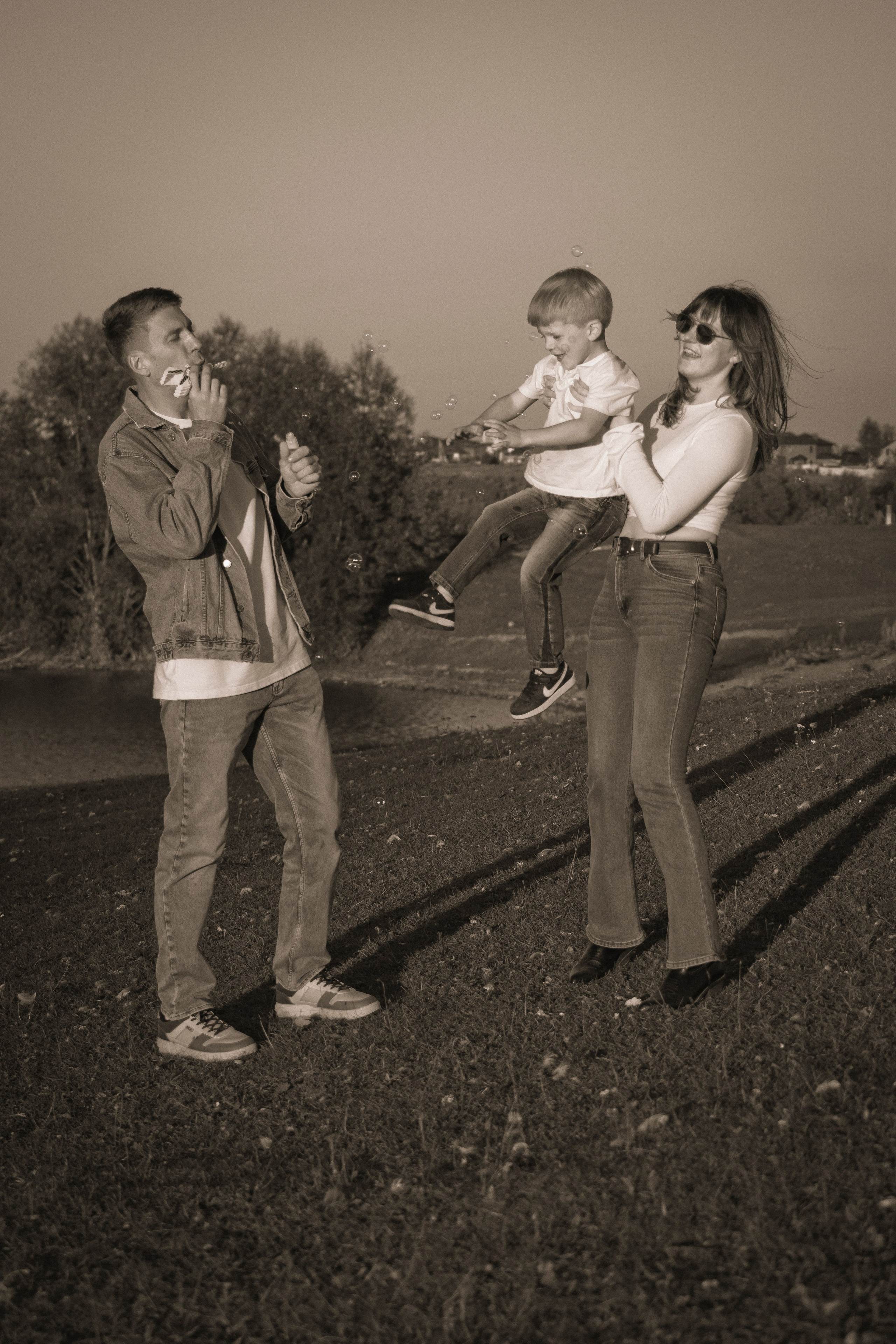 ЧБ семейная. Фотограф Бойко Антонина