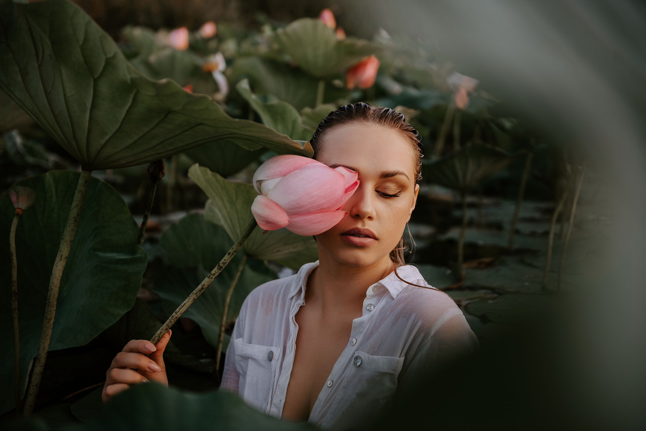 Леся и лотосы. Свадебный фотограф Марина Жемчужникова в Москве и в Белгороде