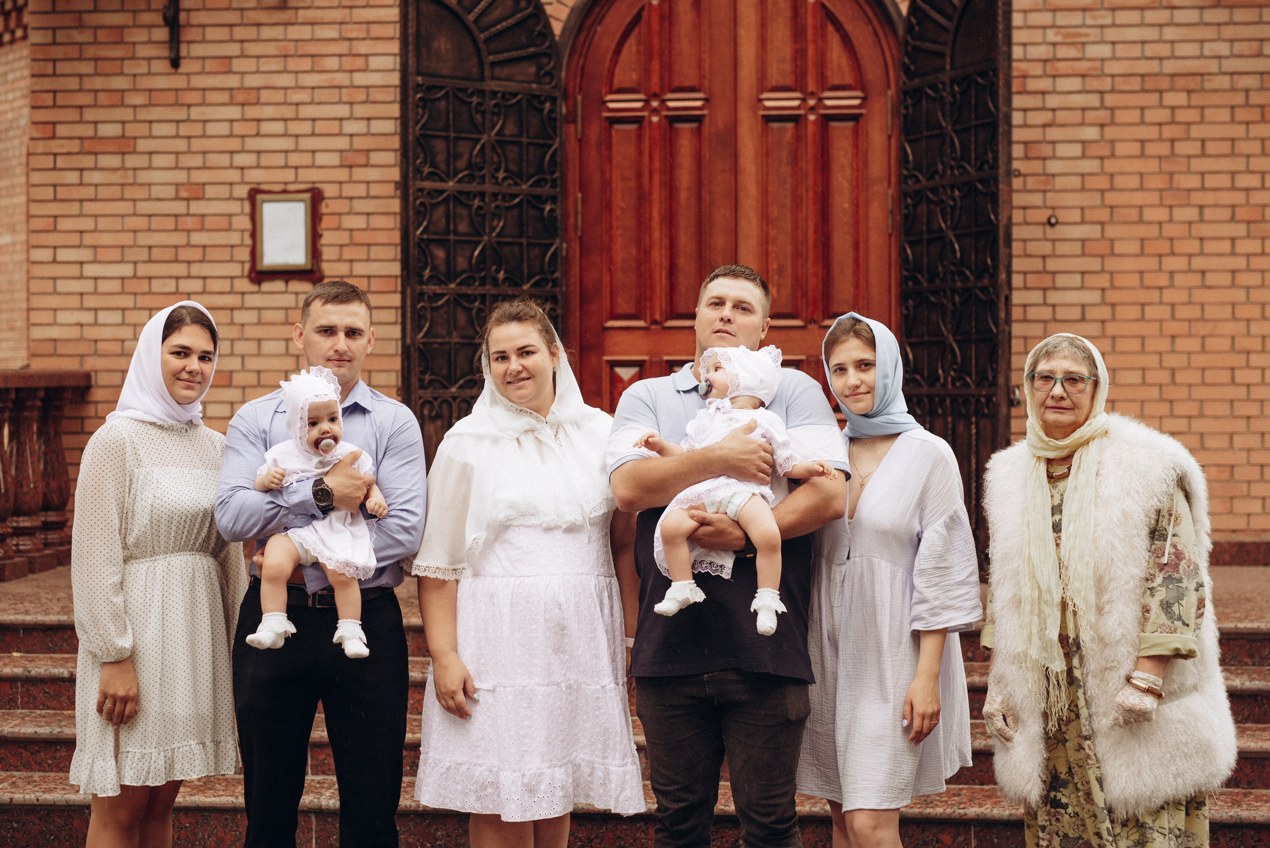 Крещение Ксении и Елизаветы. Фотограф новорождённых и семейный фотограф в Иваново Любовь Капранова