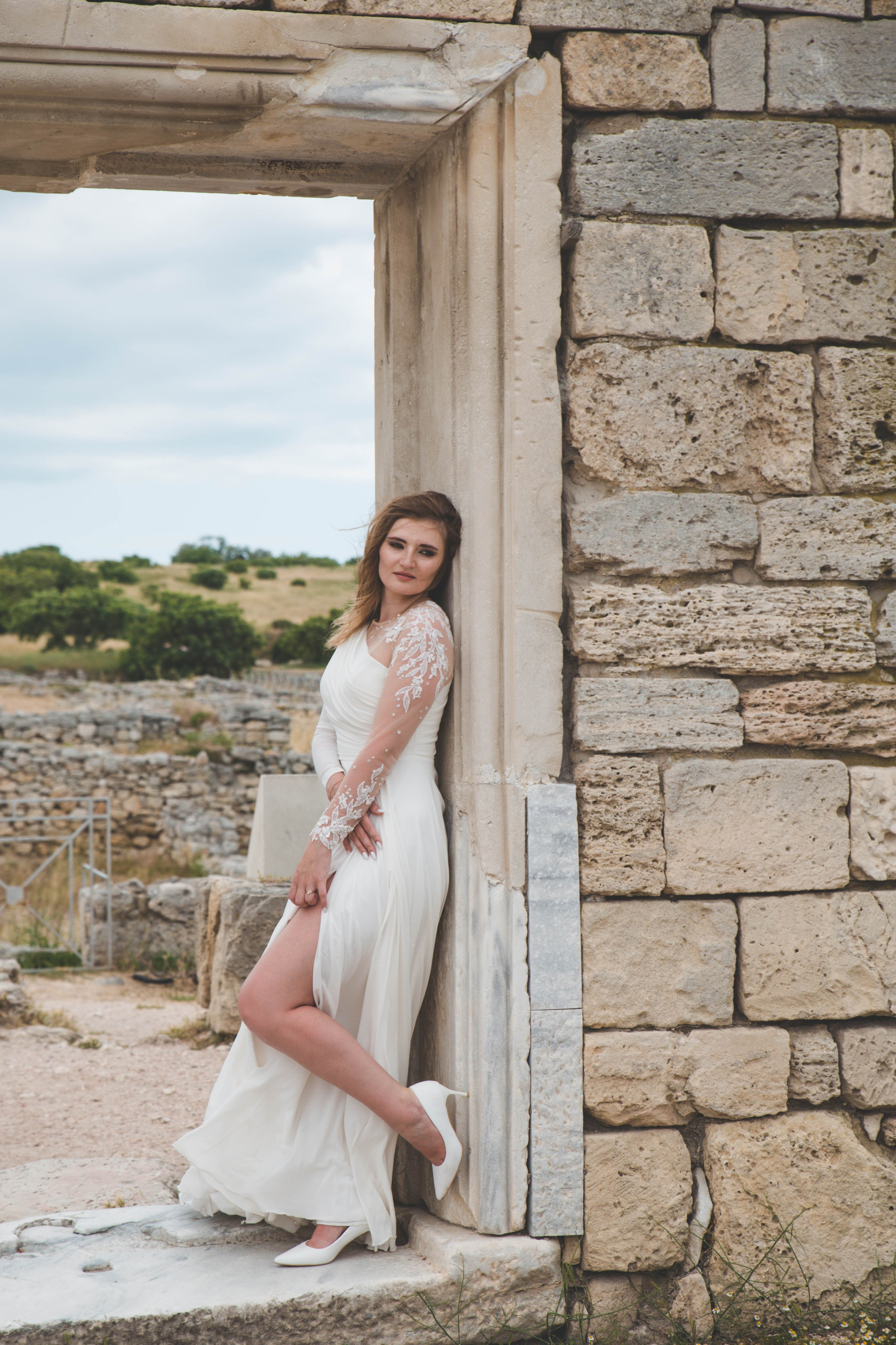 Ксения & Иван. Свадебная съемка в Санторини и Херсонесе. Свадебный и контент фотограф в Севастополе и Крыму Марина Данилова