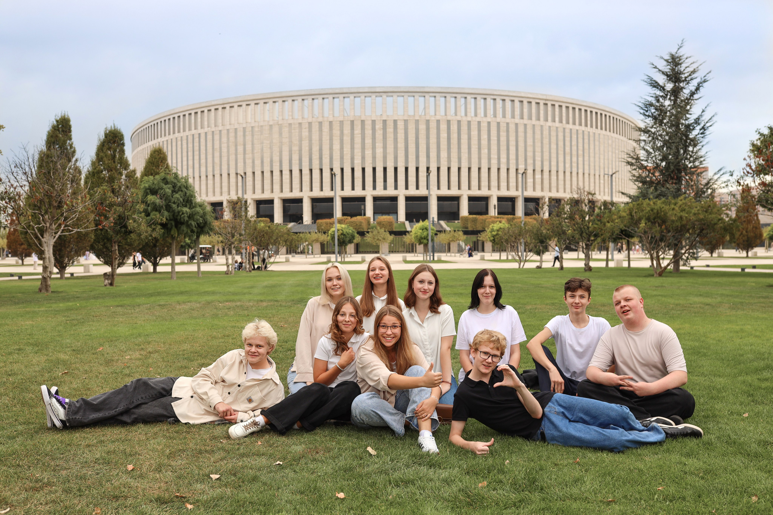 Школьная съёмка в парке Галицкого