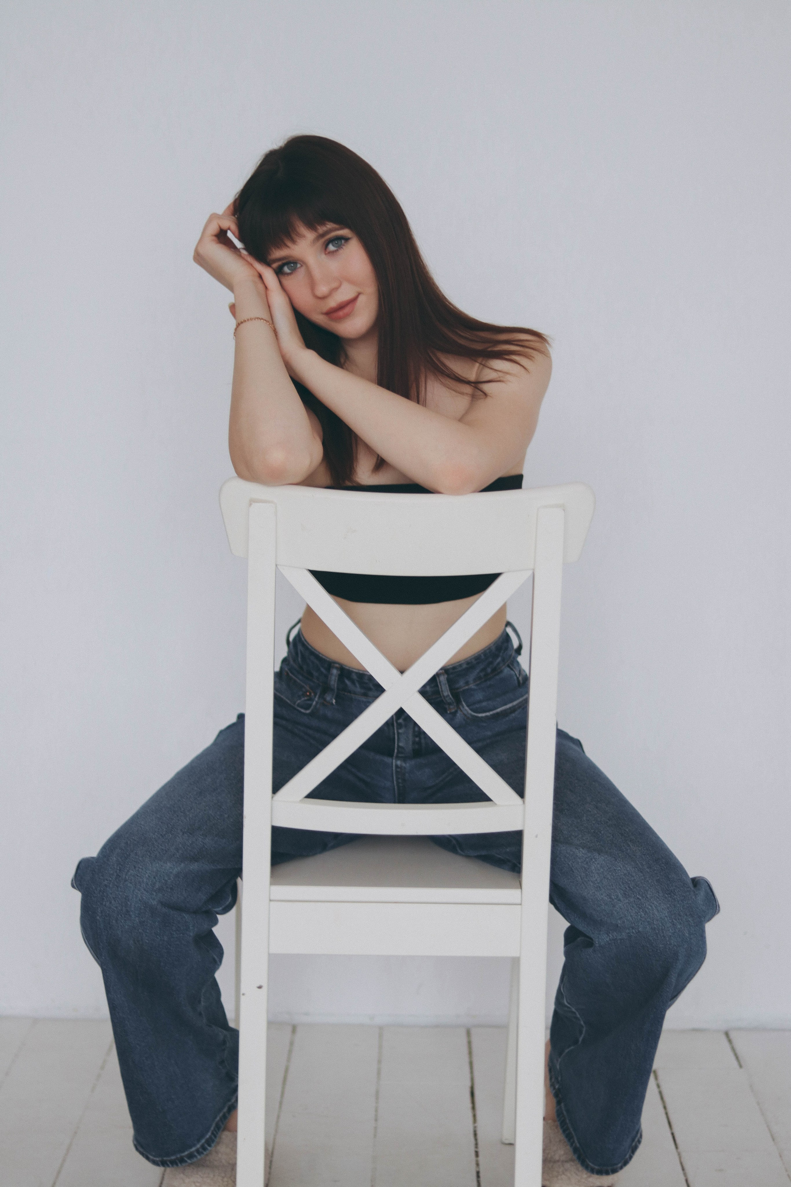 Фотосъёмка Вики в студии. Фотограф Самара Лена Мандарин