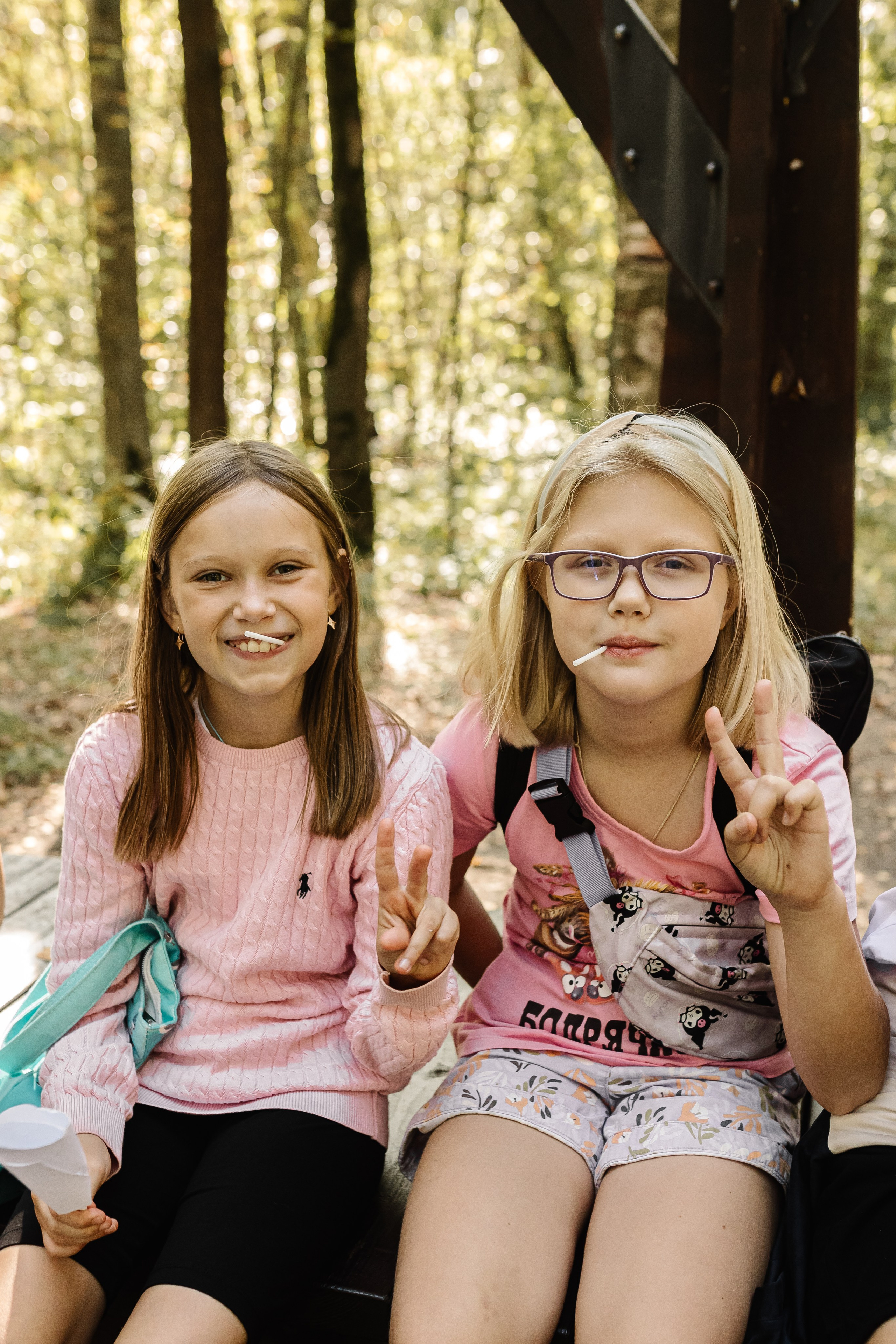 Репортаж школьной прогулки в парке. Семейный и женский фотограф в Москве Надежда Воробьева