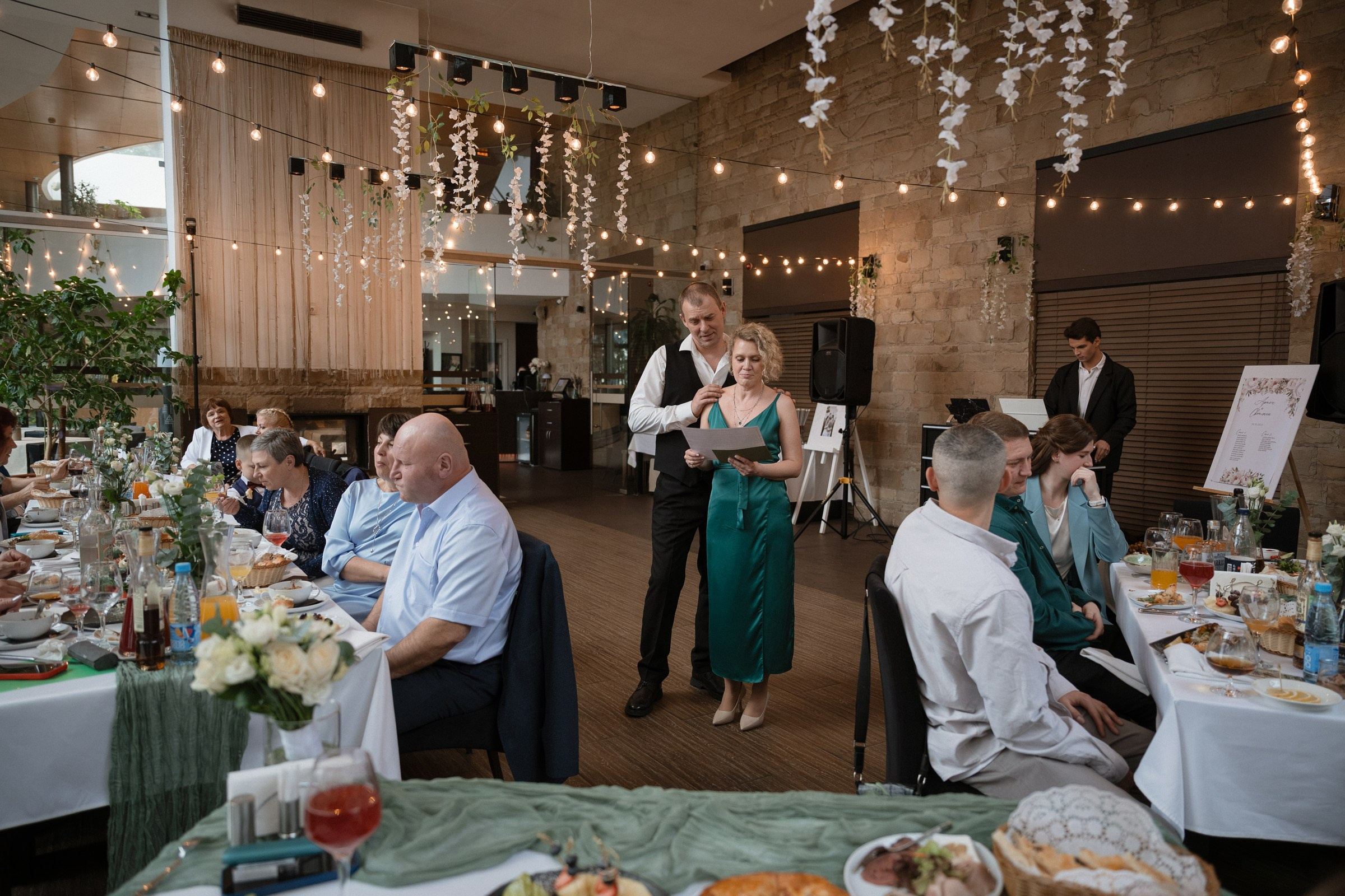 Свадебный ужин в ресторане Атлантис на Финском заливе