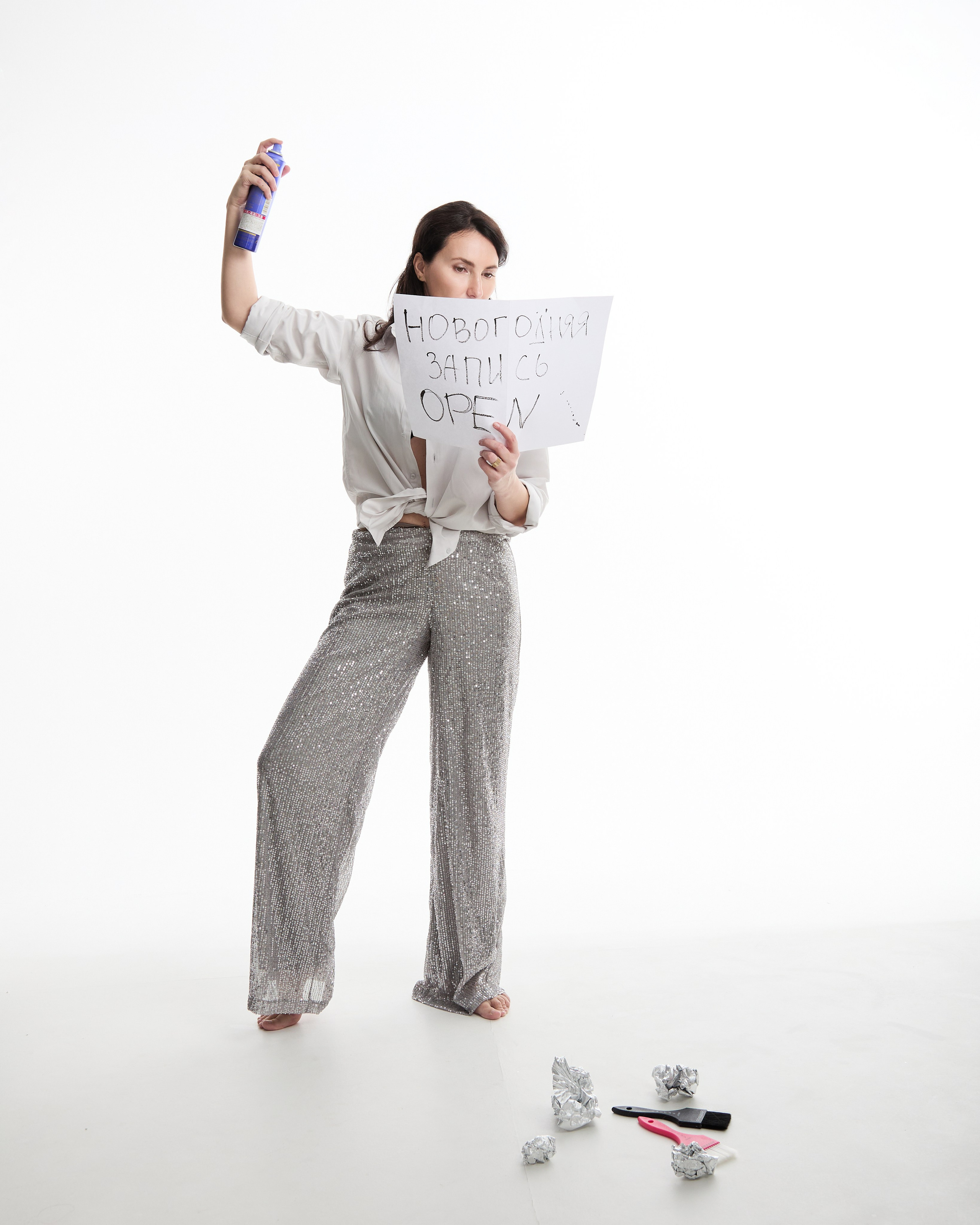 Контент фотосессия в студии для колориста. Женский фотограф в Санкт-Петербурге Моргенштерн Наталья