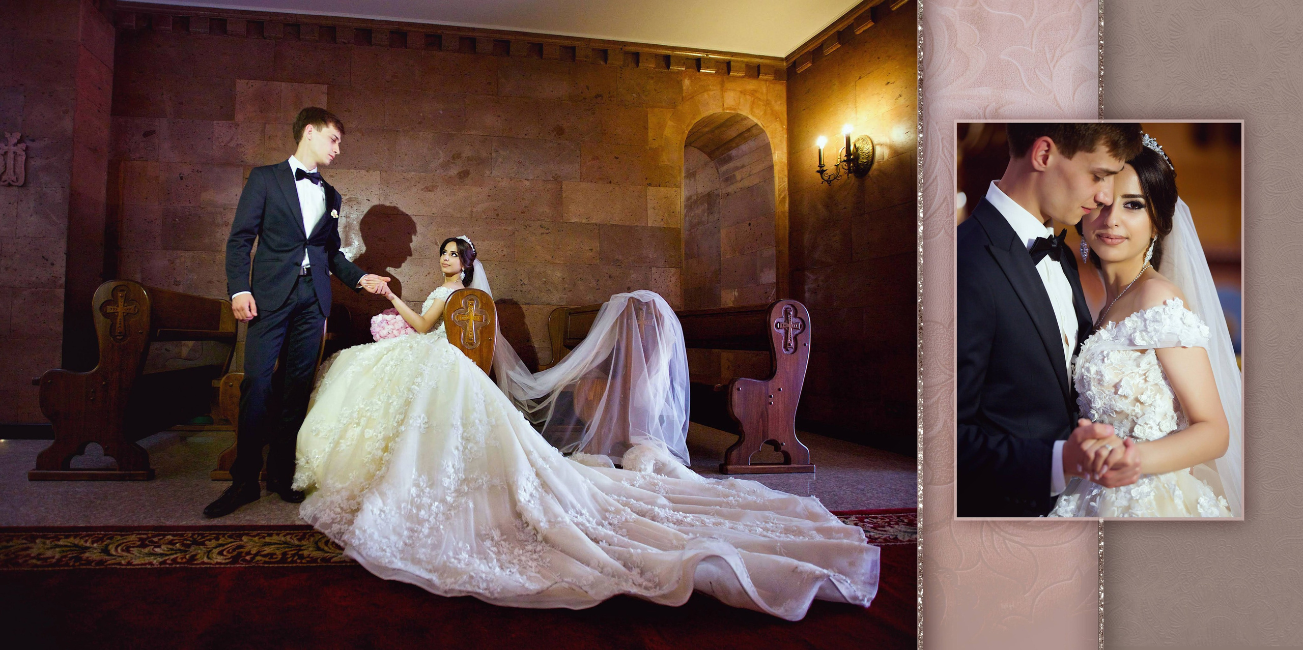Свадебная фотокнига. Фотограф Кирсанова Наталия. Фотохудожник Наталия Кирсанова