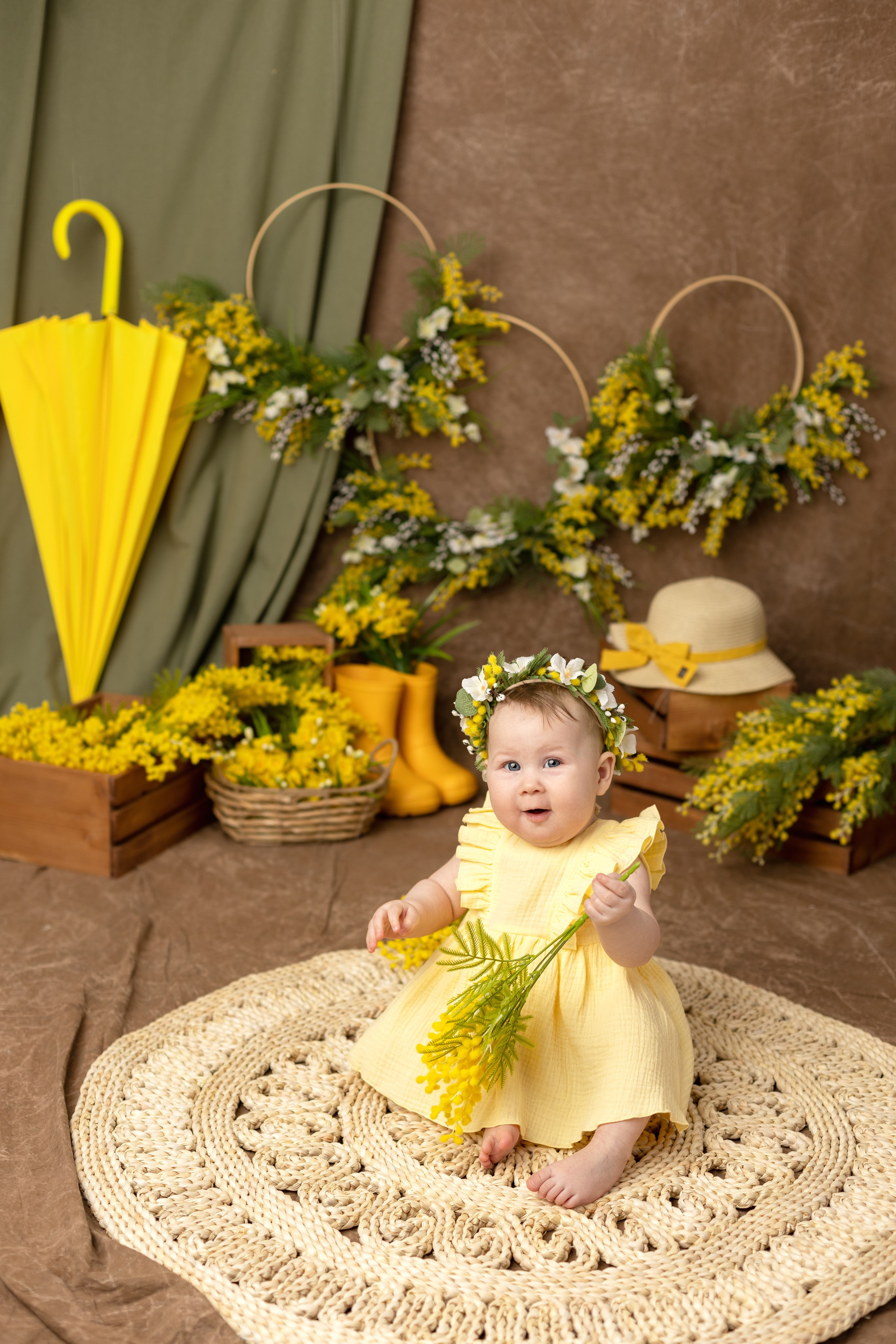 Весенний фотопроект для детей с рождения до года. Фотограф новорожденных, детский фотограф в г. Оренбурге Екатерина Козлова