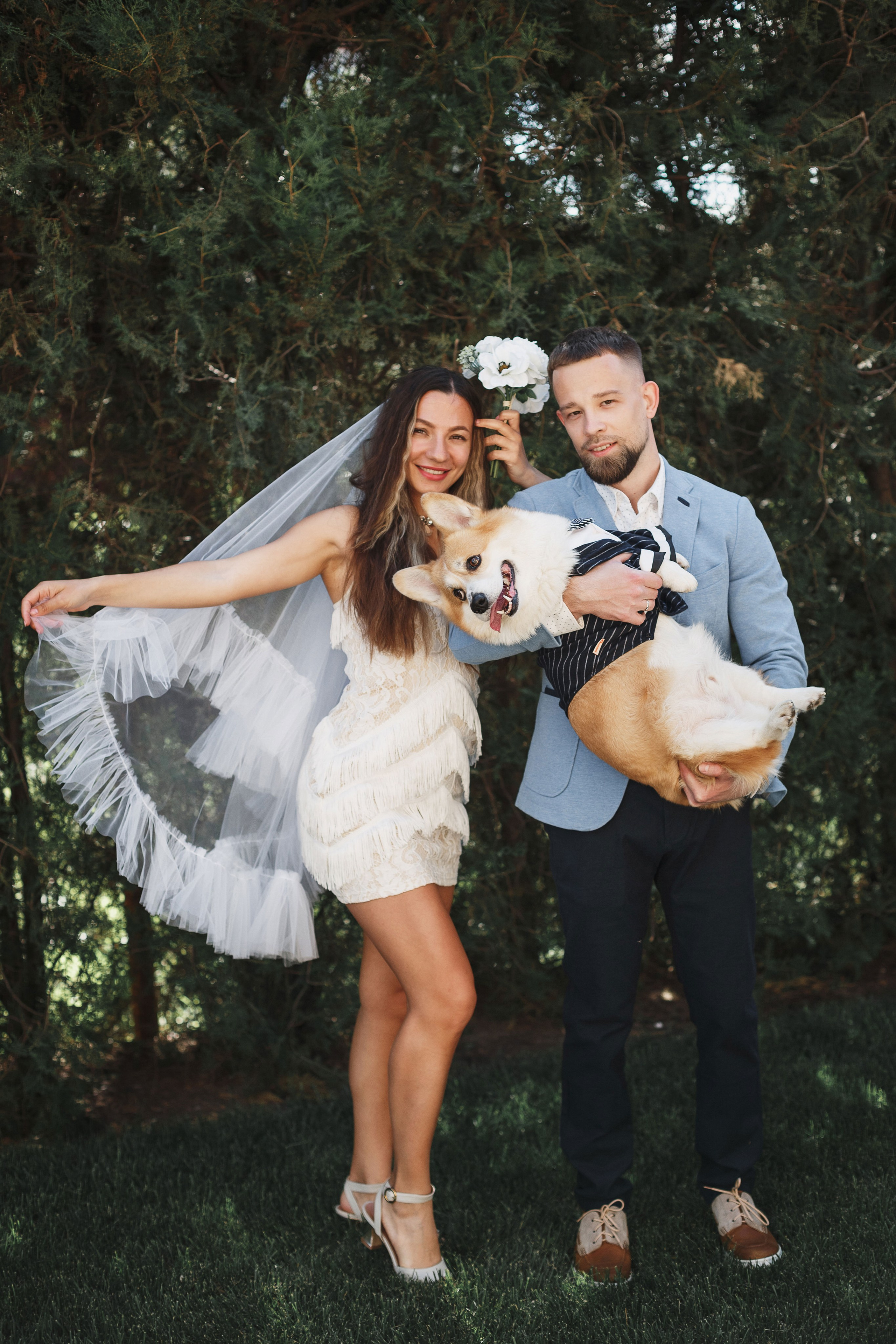 Фотосессия в Таганроге: Денис и Маша с их очаровательной собакой. Свадебный и семейный фотограф в Таганроге Бакарюк Антон