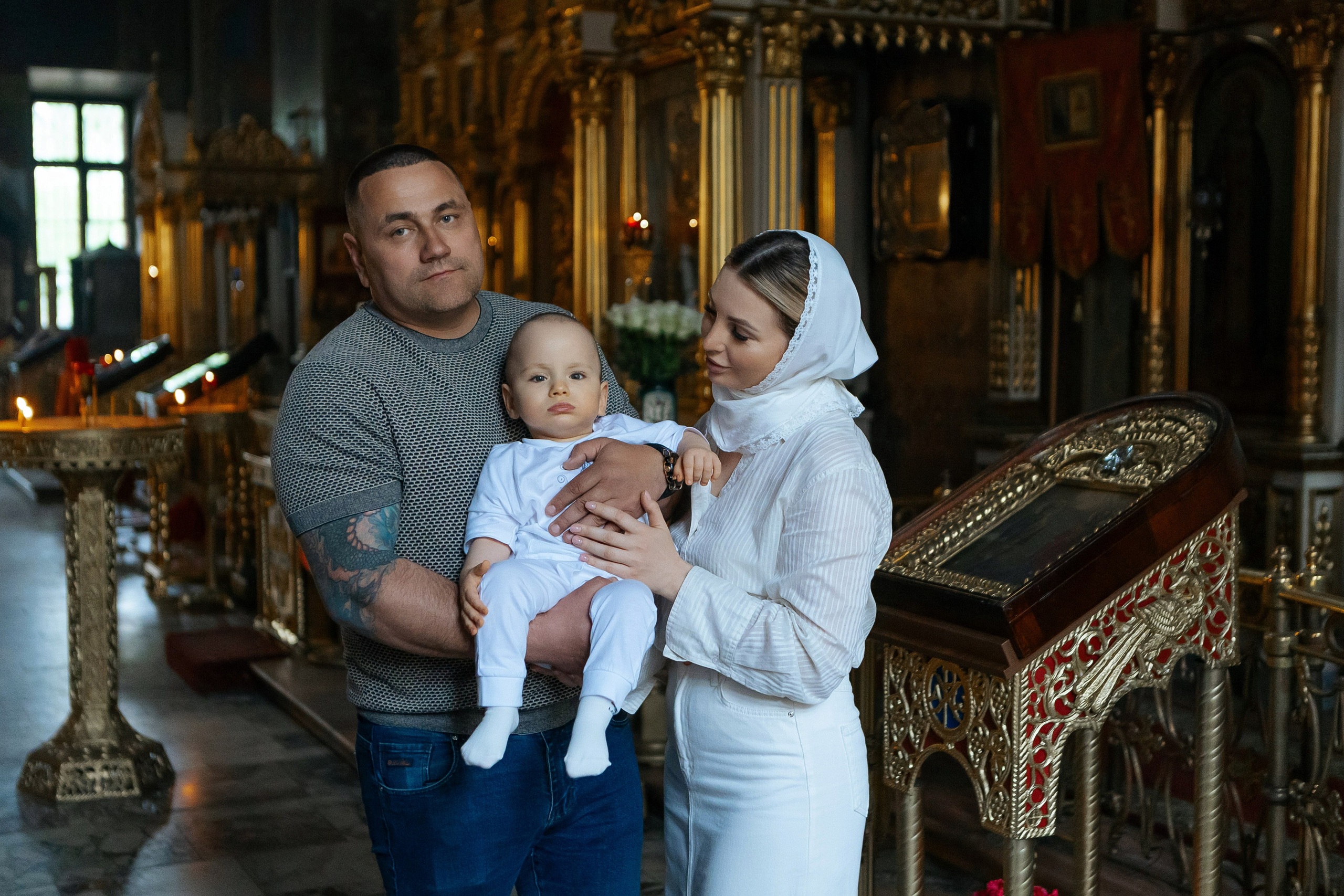 Крещение Даниила. Семейный и детский фотограф в Москве Александра Мак