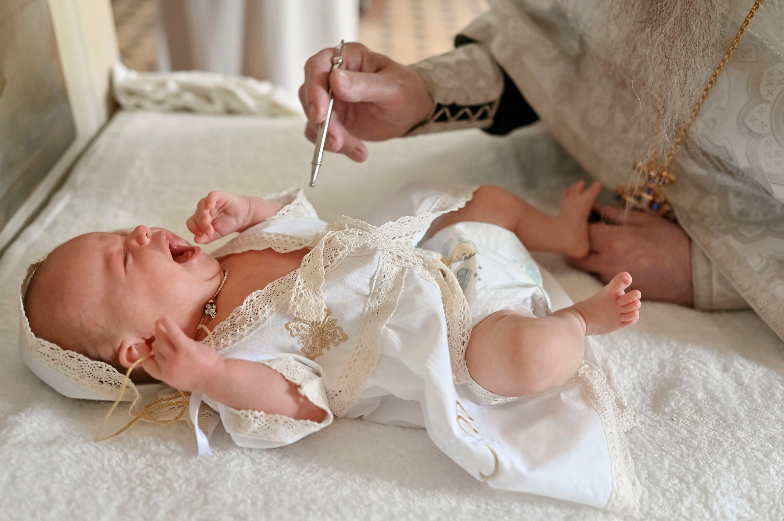 Крещение Эмилии. Семейный фотограф в г. Воскресенск Наталия Молева