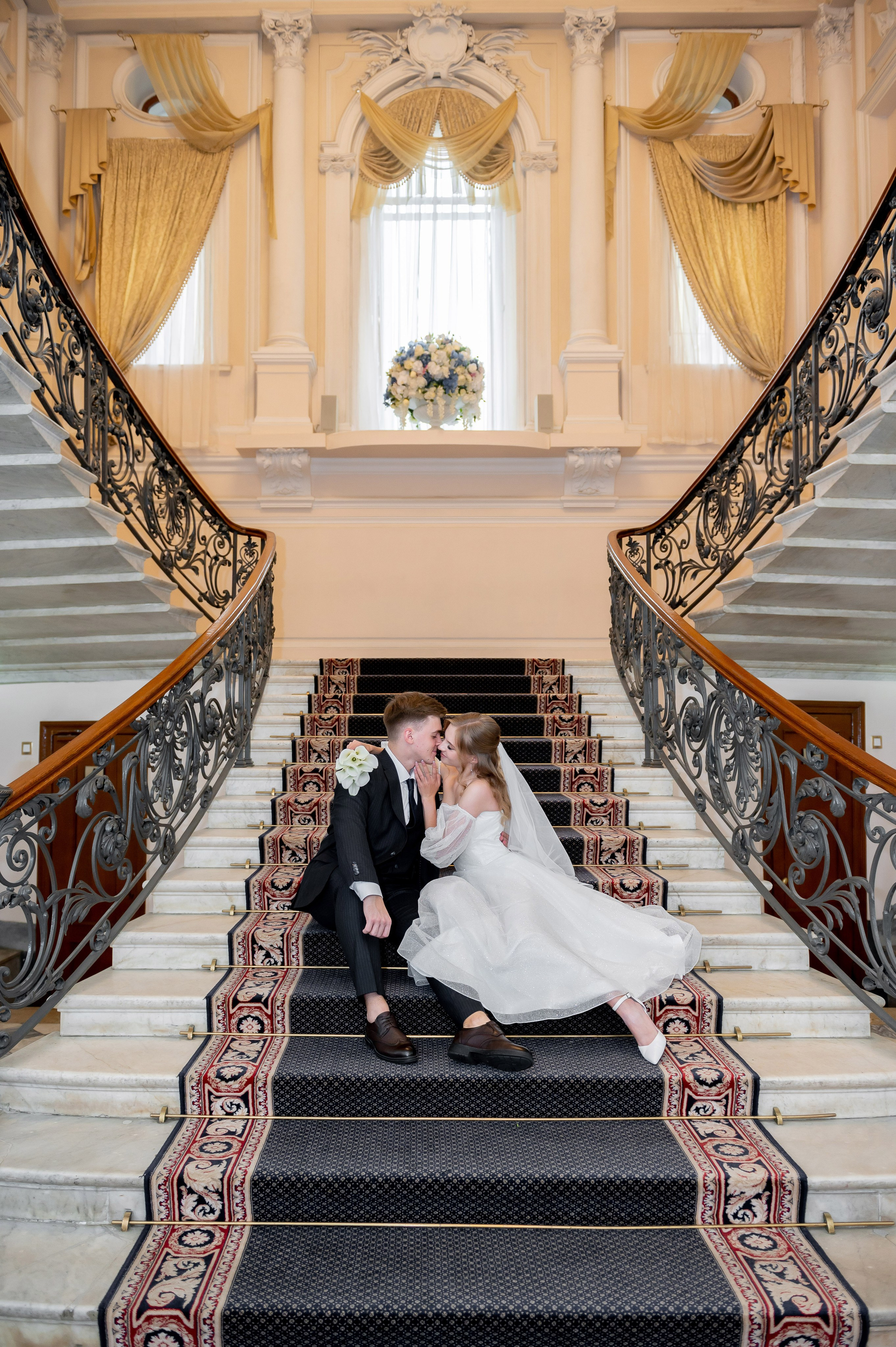 Анастасия и Михаил (Второй Дворец Бракосочетания на Фурштатской улице 52, фотосессия в Таврическом парке). Портретный, семейный и свадебный фотограф в Санкт-Петербурге и в Пушкине Ширяев Денис