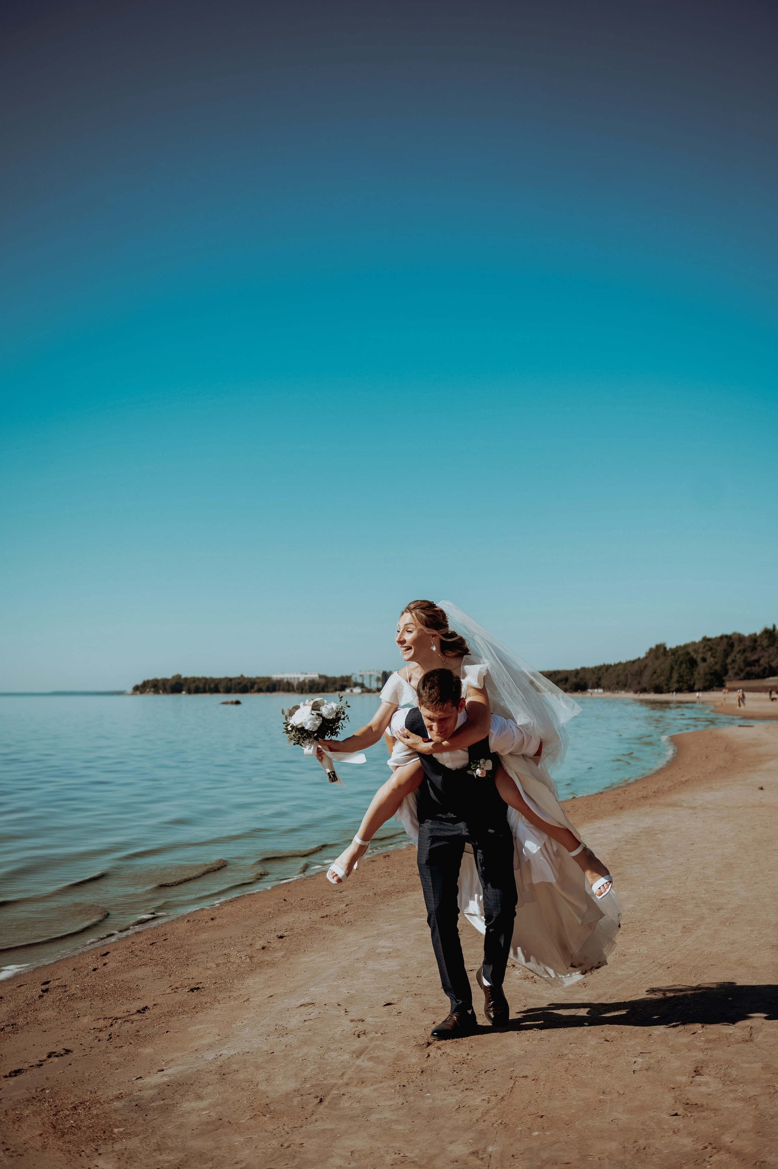 Елизавета и Максим (свадебная фотосессия в Сестрорецке и на Финском заливе). Портретный, семейный и свадебный фотограф в Санкт-Петербурге и в Пушкине Ширяев Денис