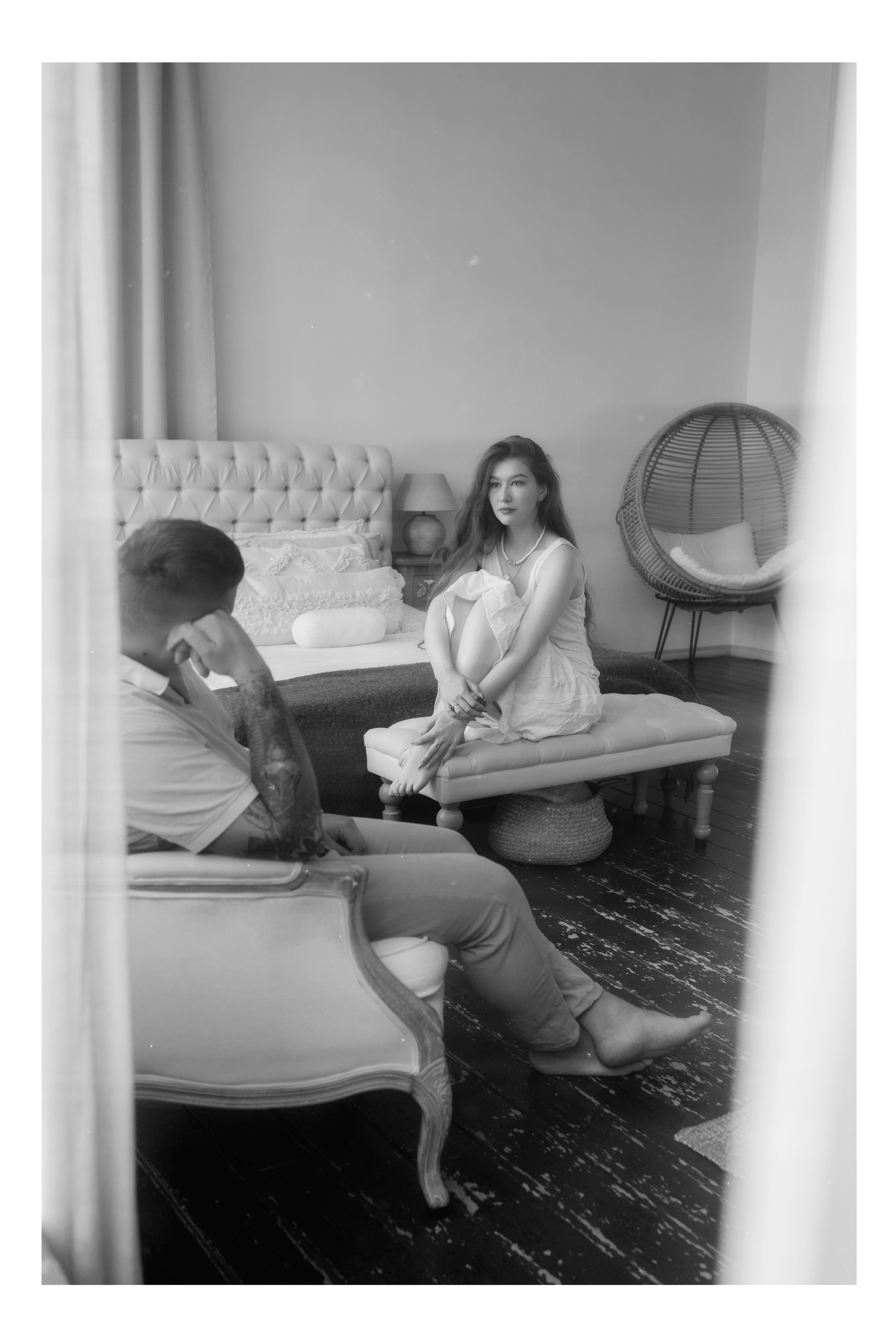 Студийная фотосессия прекрасной пары Арины и Юрия. Семейный и детский фотограф Майя Гришина