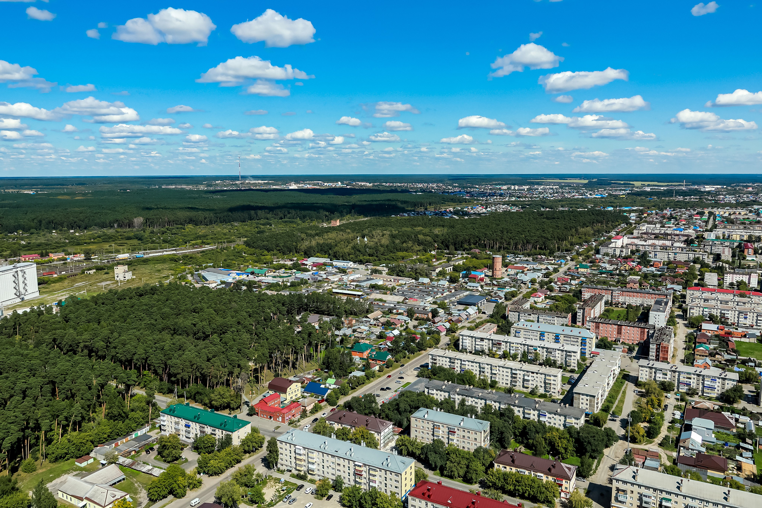 Город с высоты птичьего полёта. Фотограф Андрей Гузеев