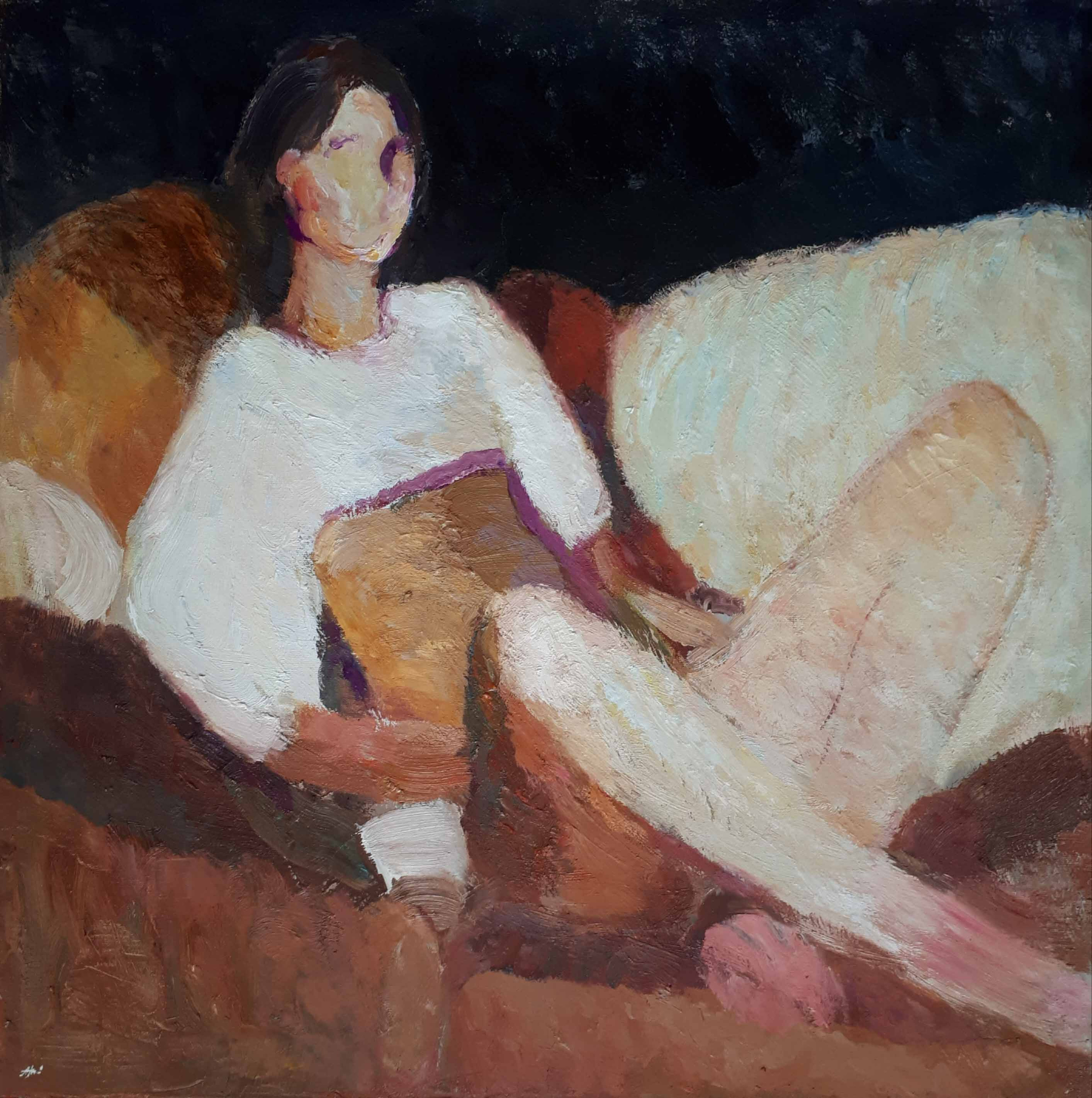 В комнате. Художник Алексей Никольский