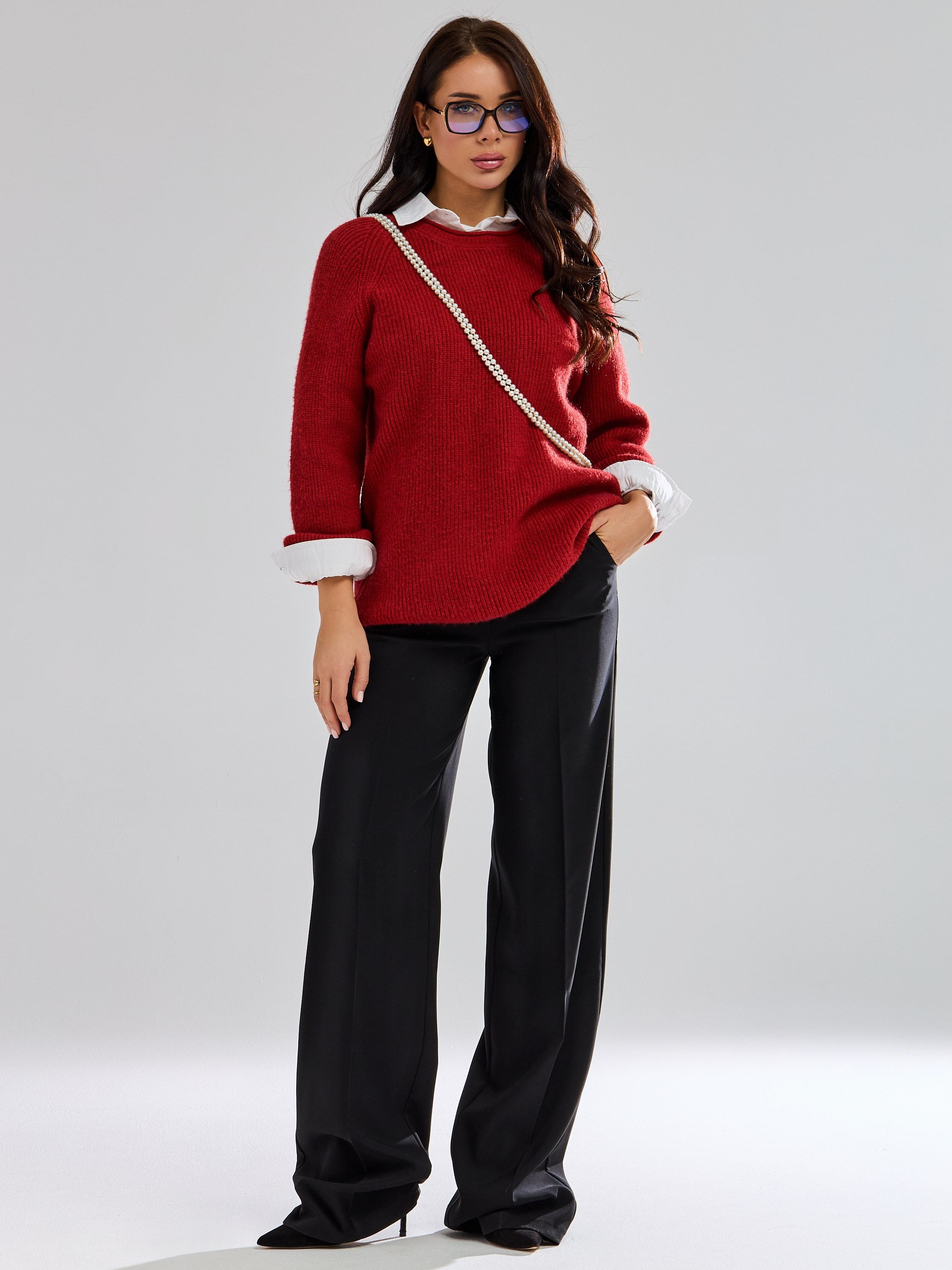 Брюки широкие из трикотажа. Главная