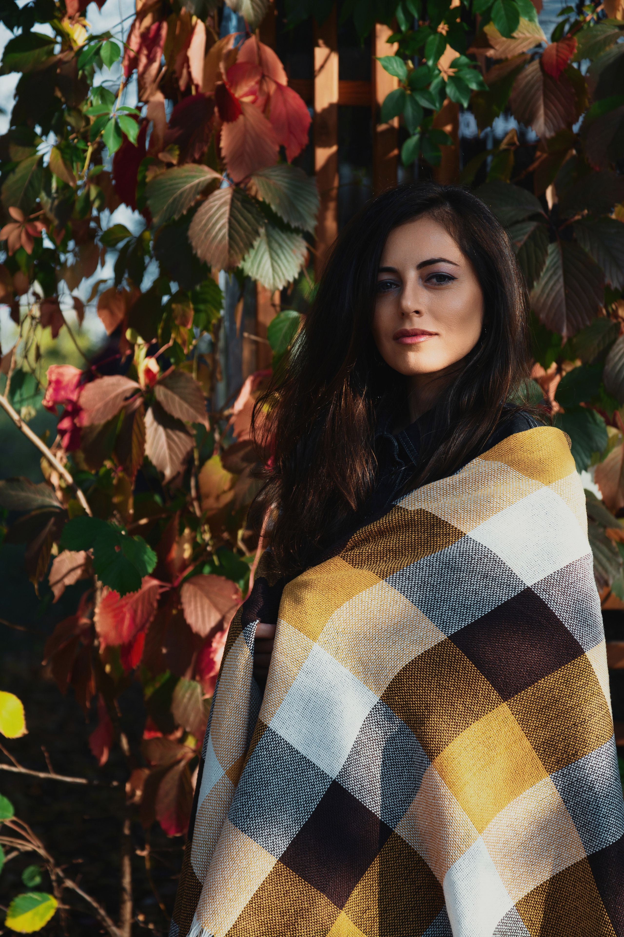 Фотосессия девушка в парке Коломенский осенью