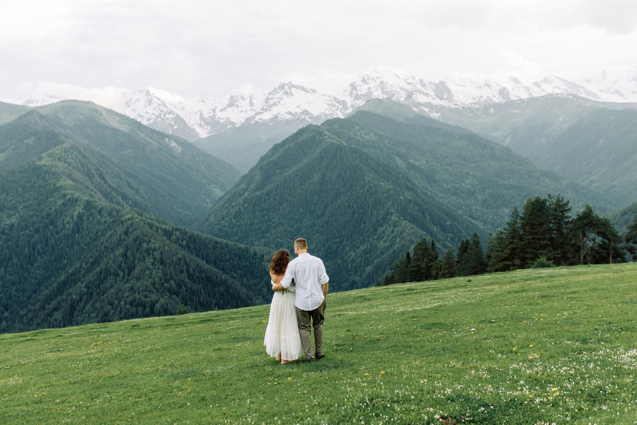 Свадьба в горах Сванетии в Грузии