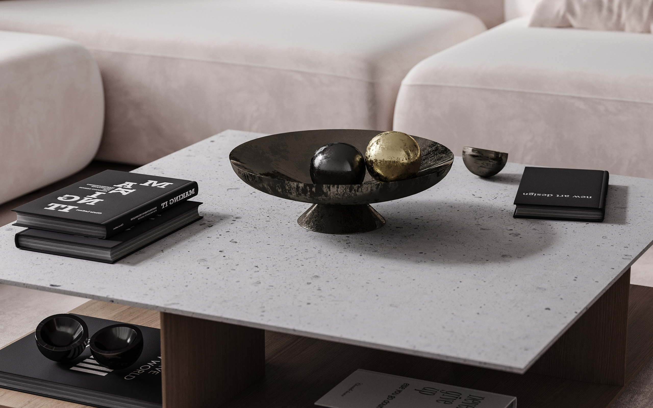 Living room. 3D визуализация интерьеров — Ирина