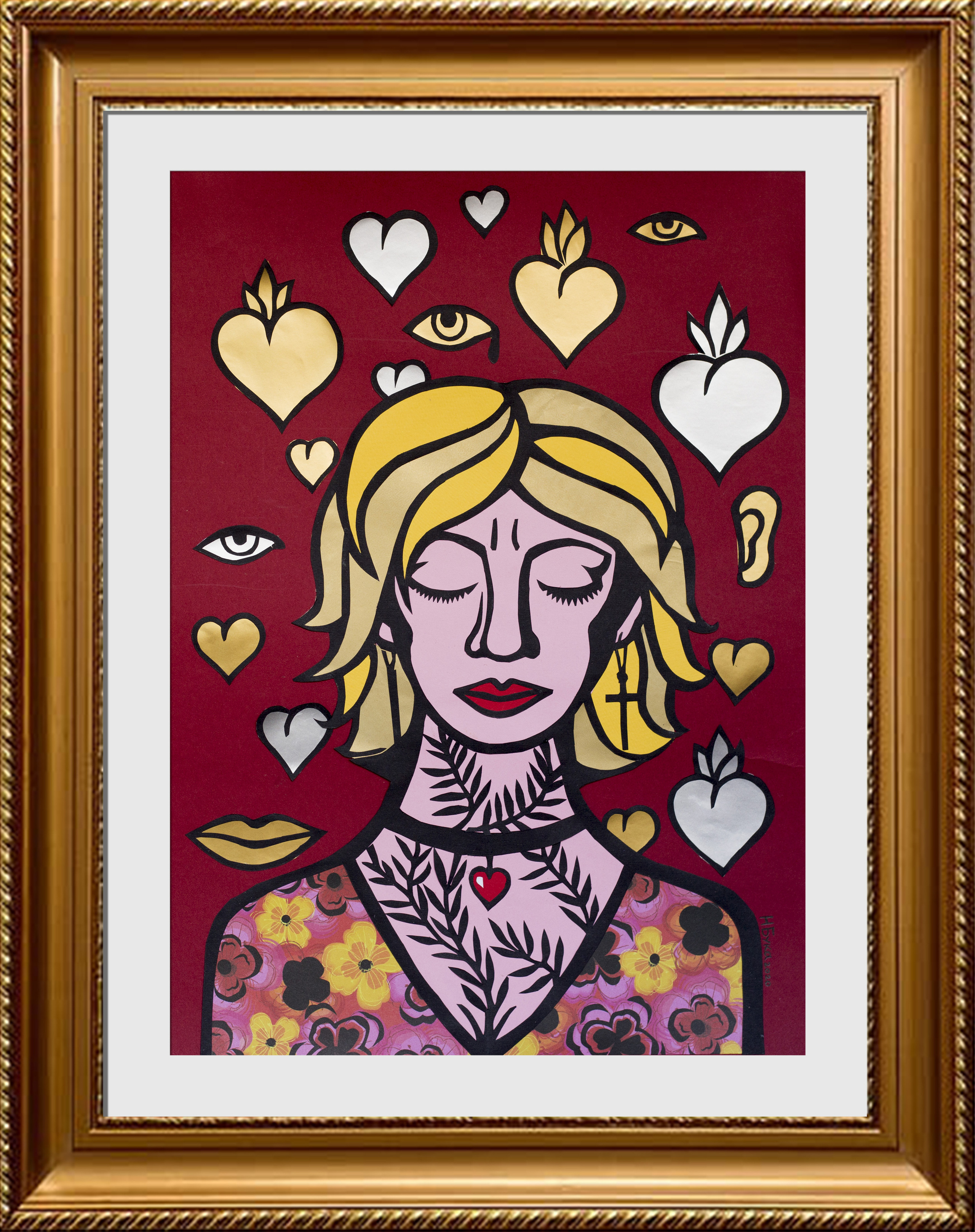 "Sanctuary", butinanka, colored paper, 2020