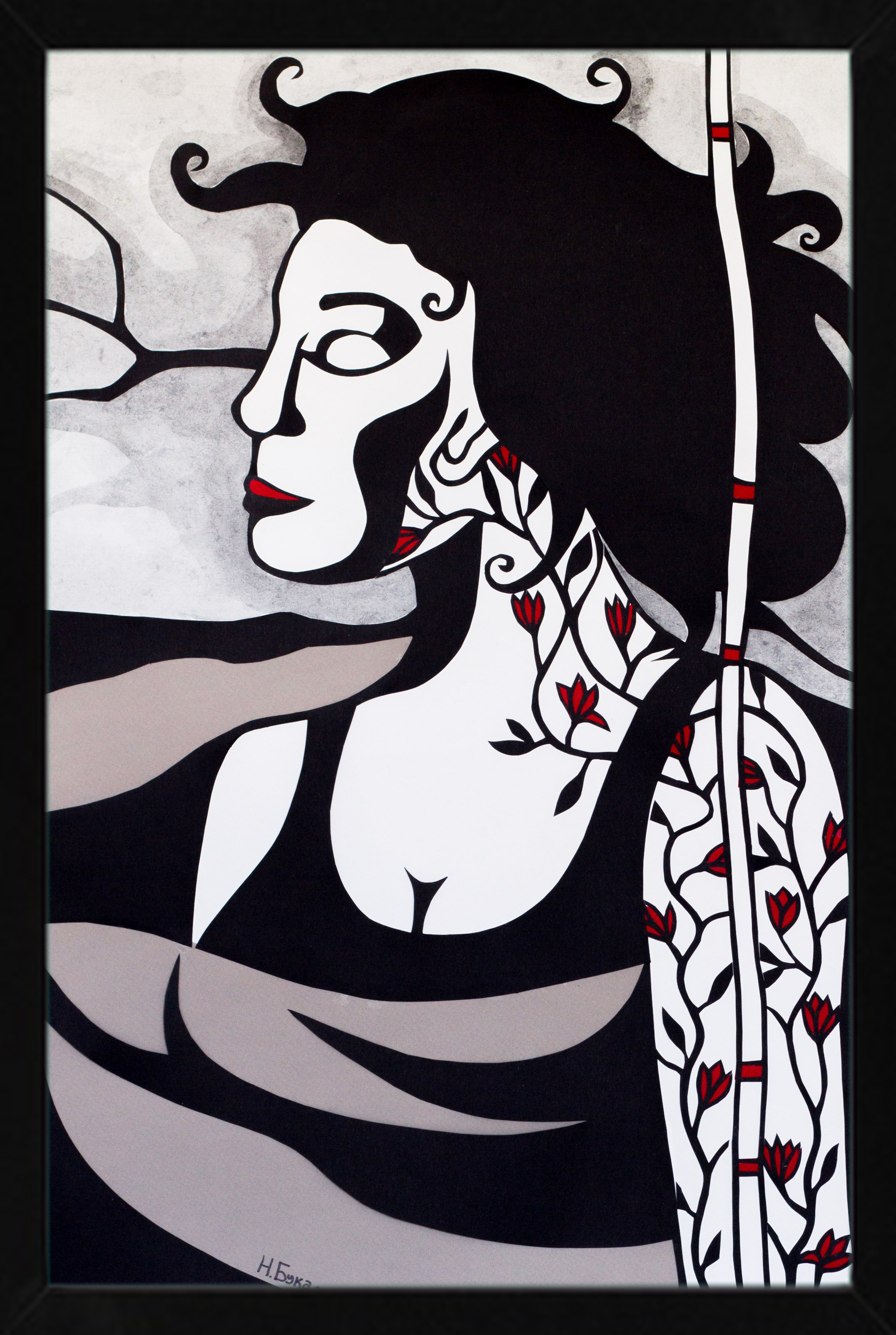 Under a drip, 2019, 41x61