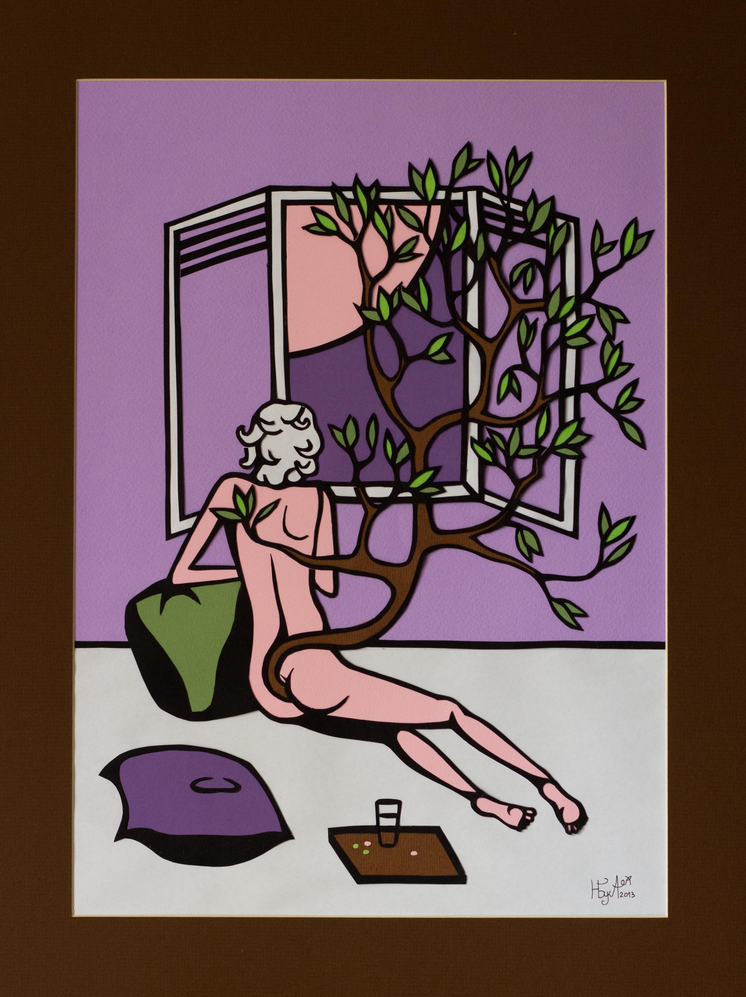 Tree of Life, 2013, 47x57, colored paper