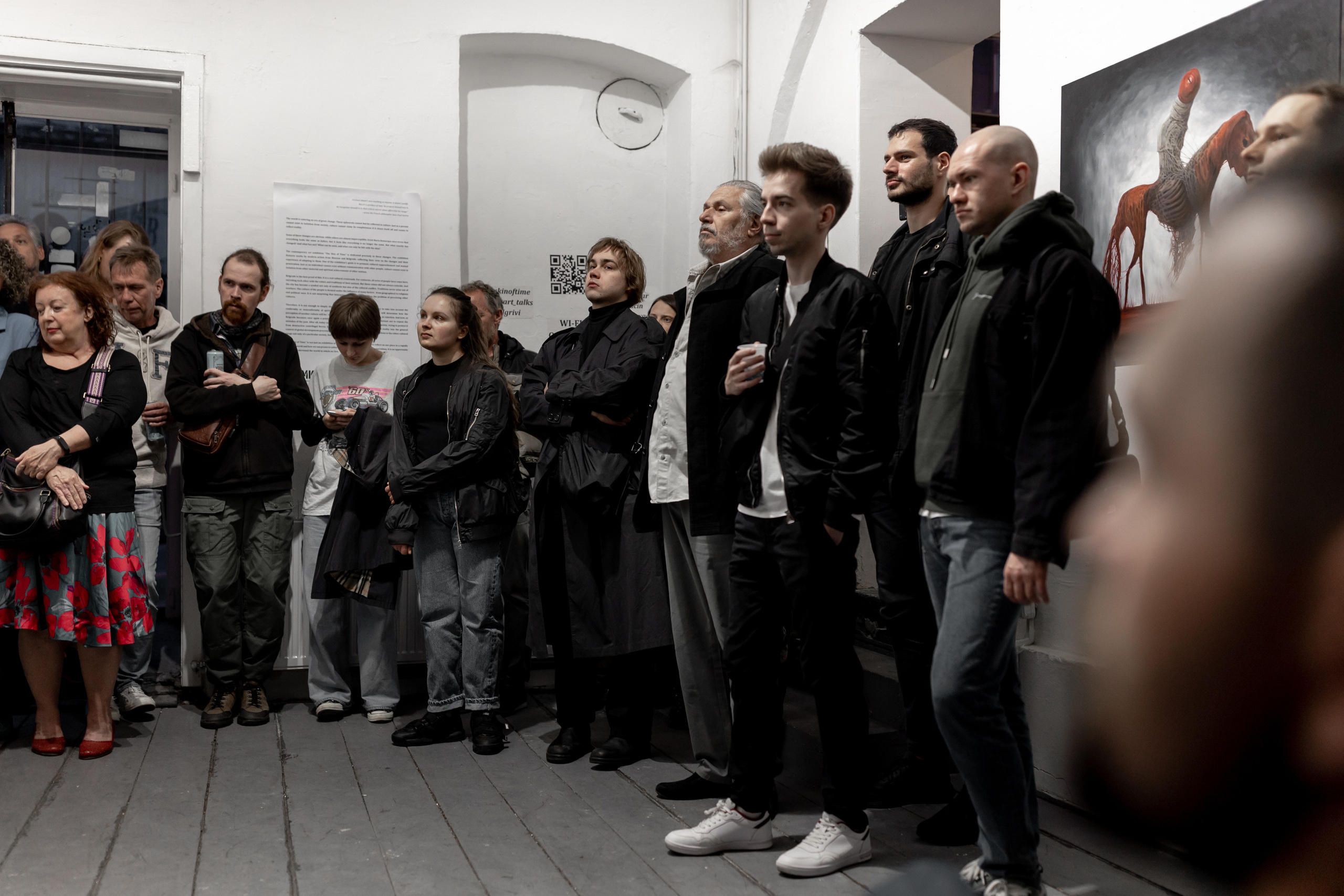 Белград галлерея Magacin. Фотограф и художник Астрахов Павел